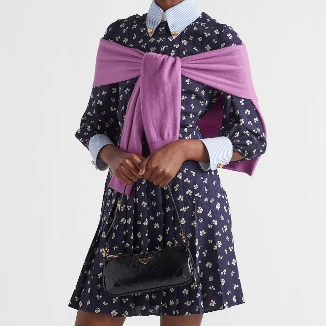 Prada 1BC201 Re-Edition 2002 Small Leather Shoulder Bags Size 23.5*10*5cm