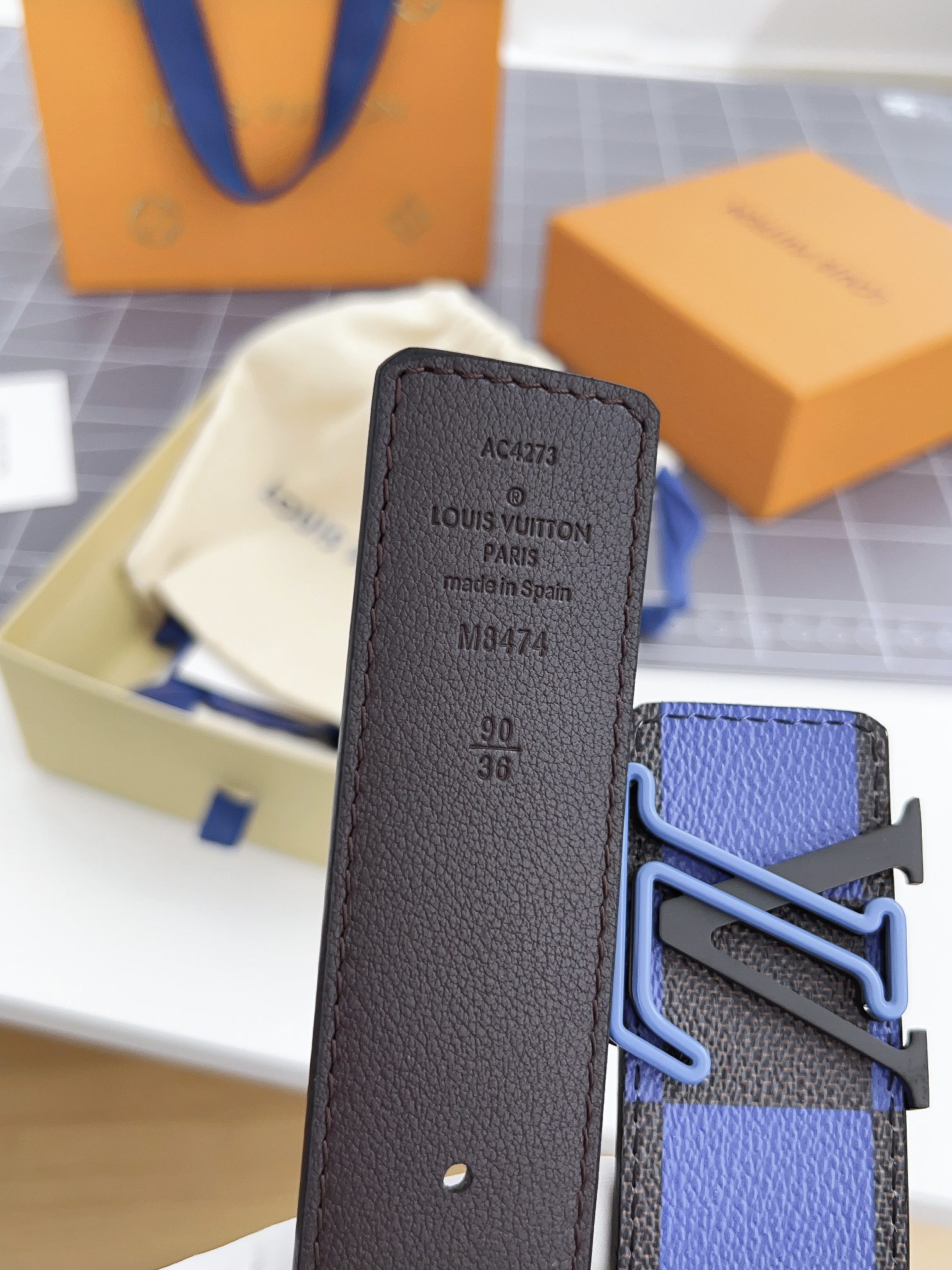 Louis Vuitton Men Belt Width 4cm