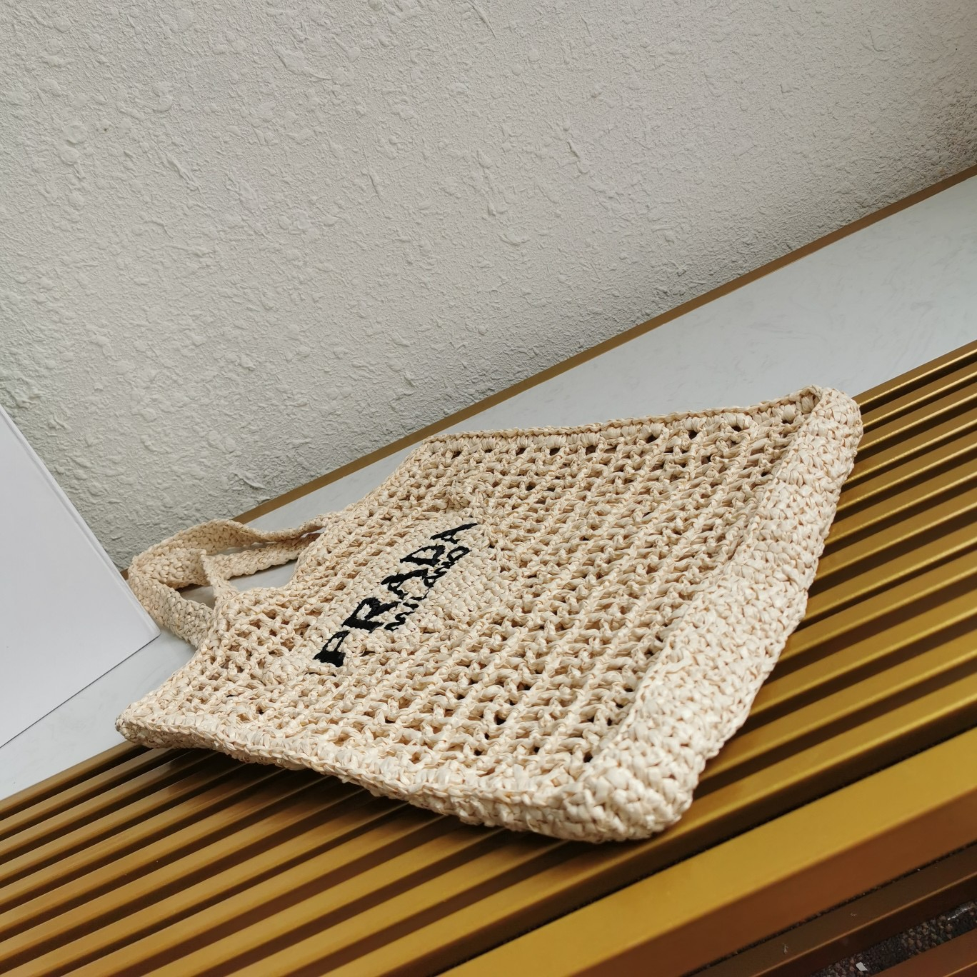 Prada 1BG393 Raffia Tote Bags Size 36*38*3cm