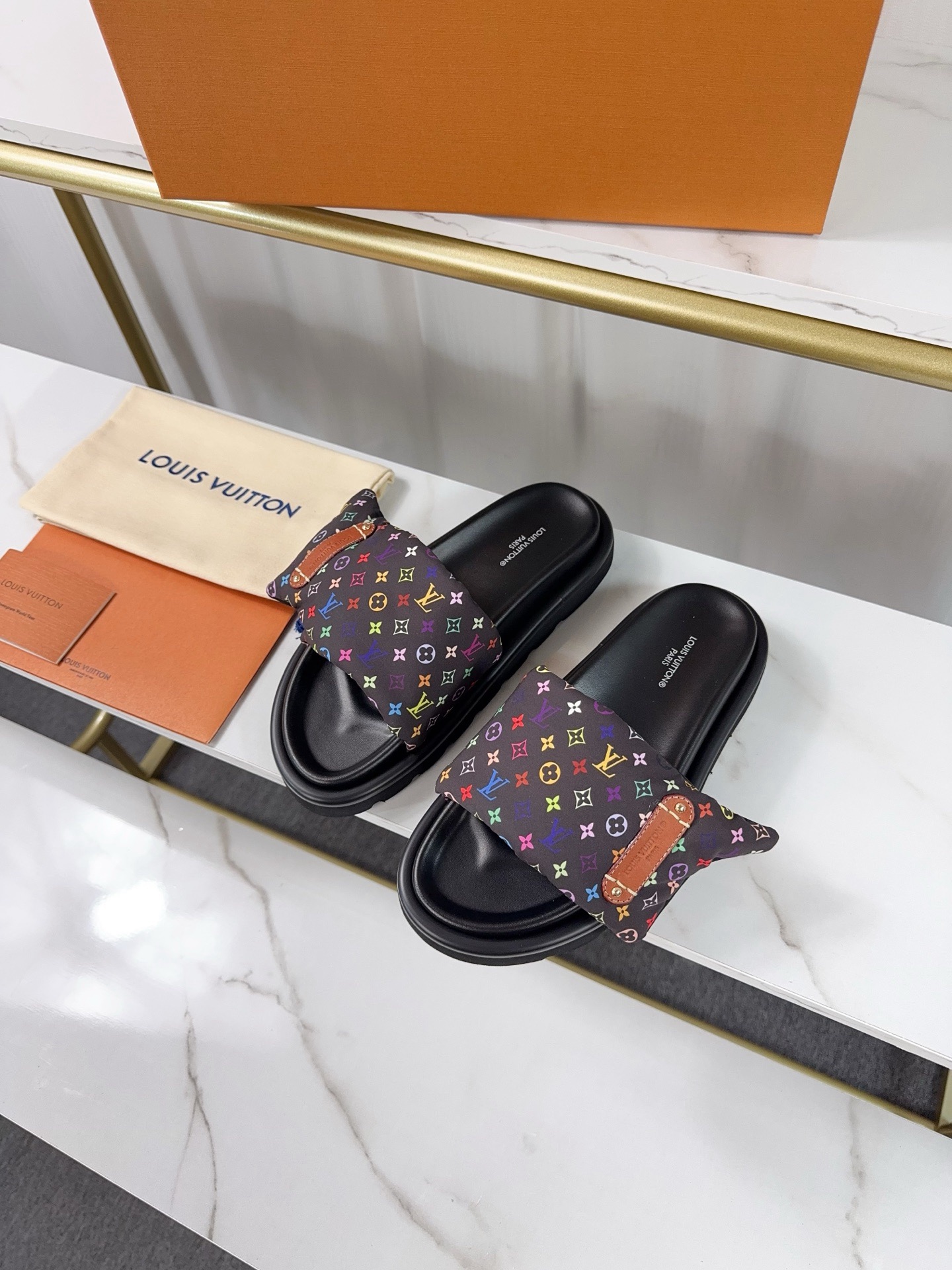 Louis Vuitton Pool Pillow Flat Comfort Slippers Size 36-46