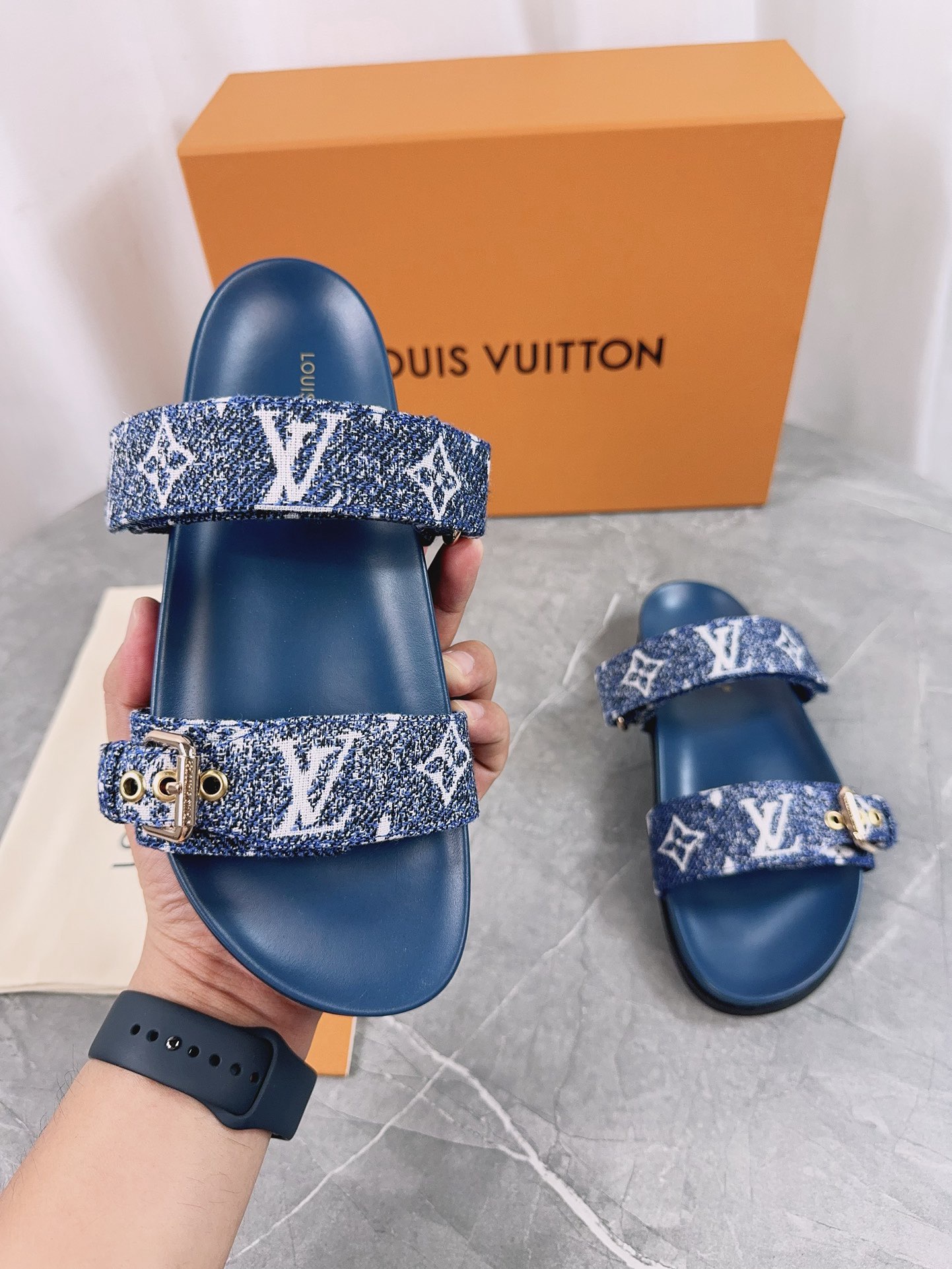 Louis Vuitton Pool Pillow Flat Comfort Slippers Size 36-46
