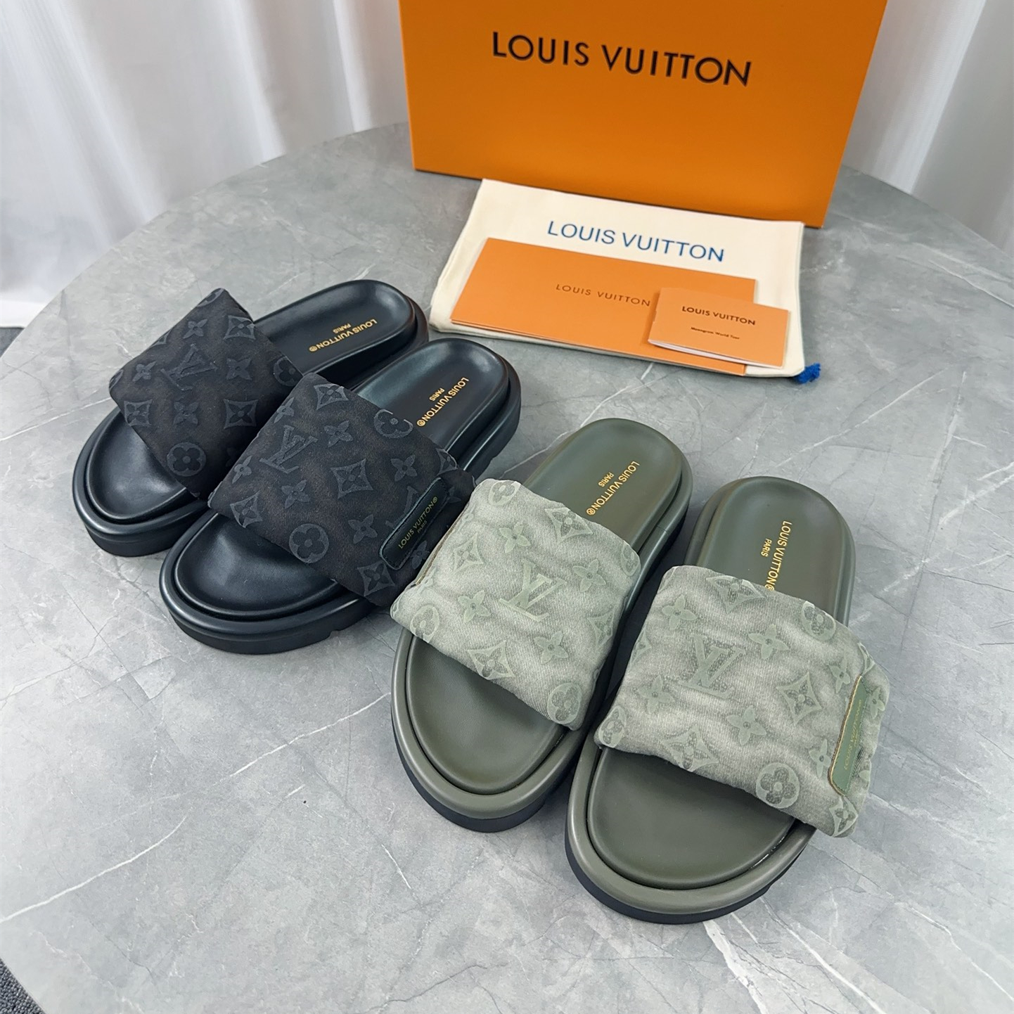 Louis Vuitton 2024ss Pool Pillow Comfort Slippers Size 36-45