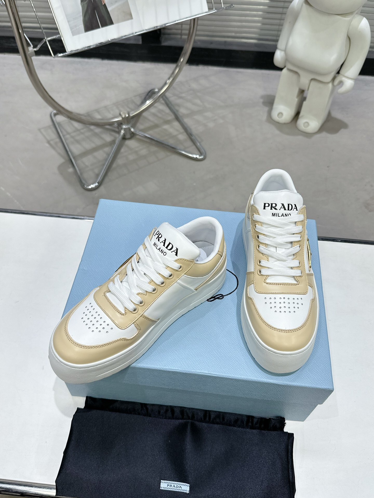 Prada 2024 New Downtown Bold leather Sneaker Size 36-41