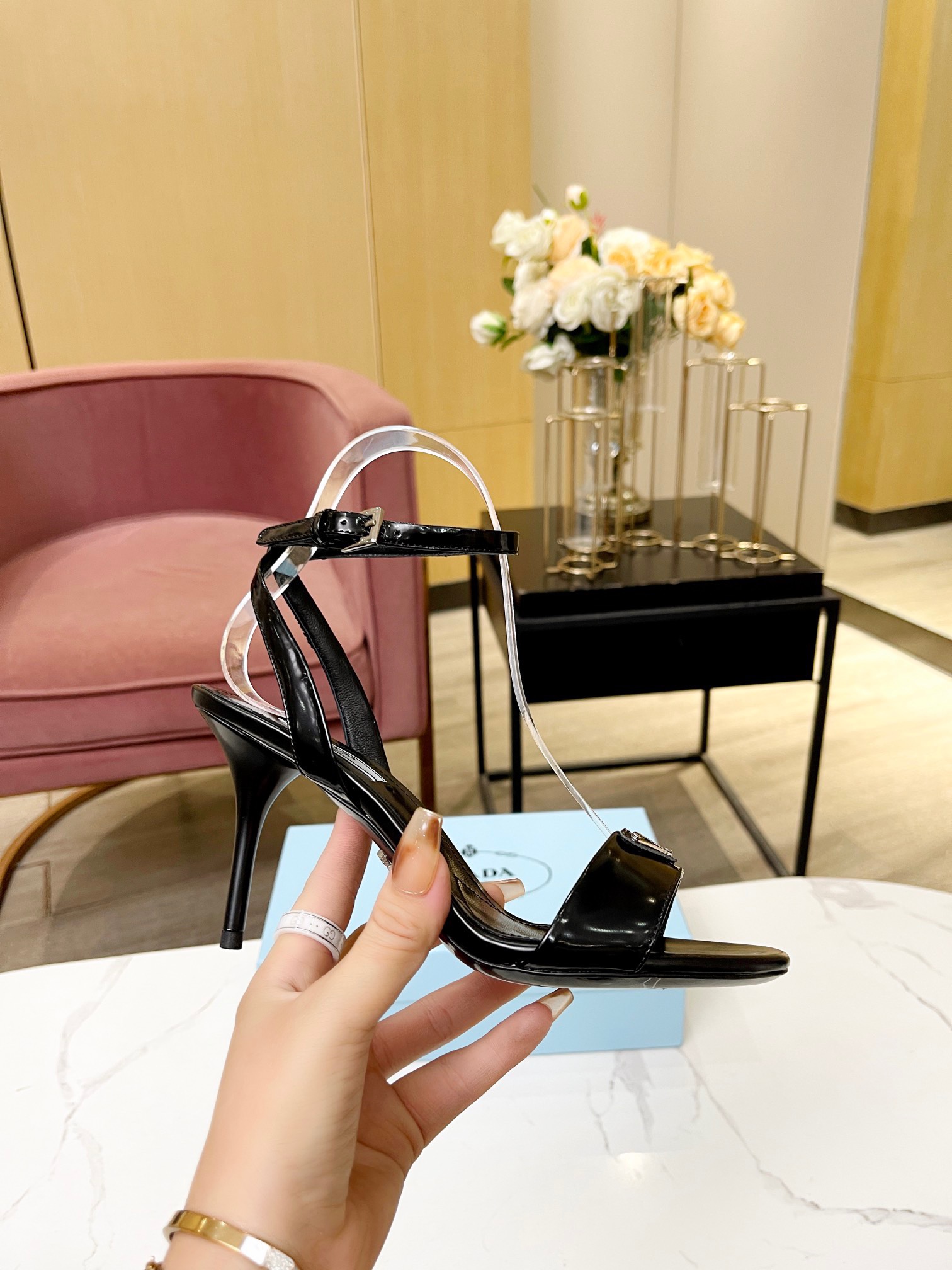 Prada Brushed Leather Slingback Pumps Size 35-41