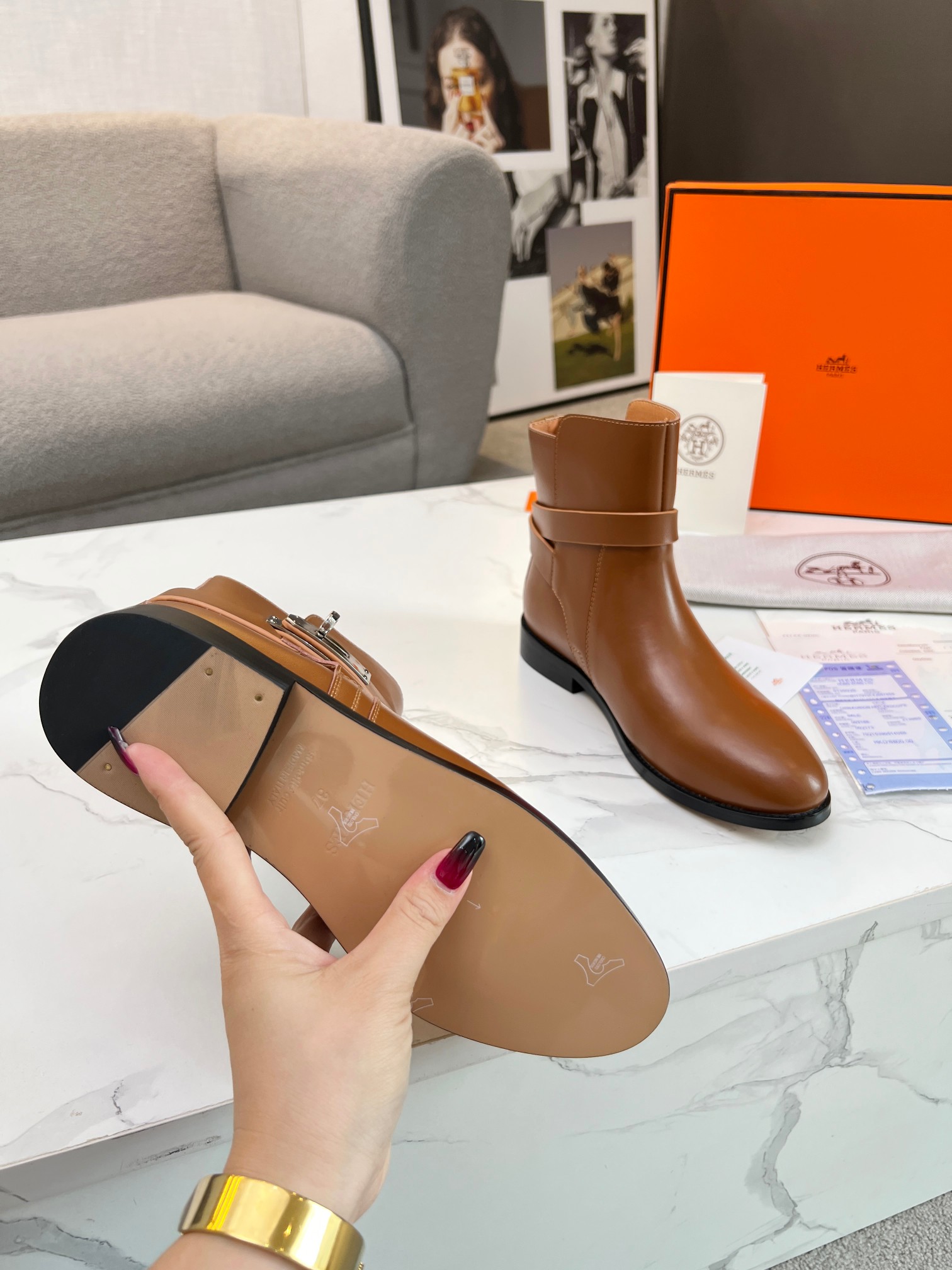 Hermes Women Kelly Boots Size 36-41