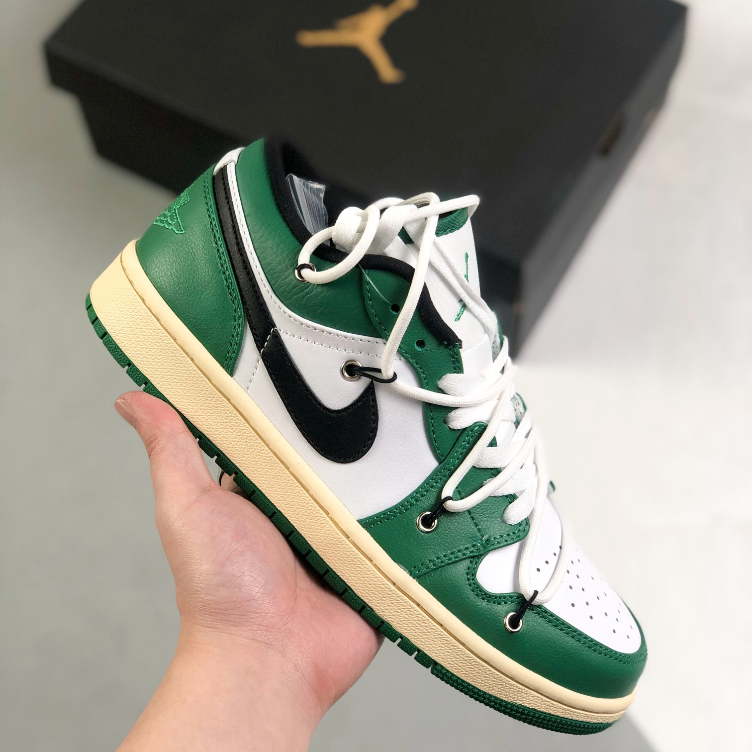 Nike Air Jordan 1 x OFF White Low Top Sneakers Shoes Gr. 36-46