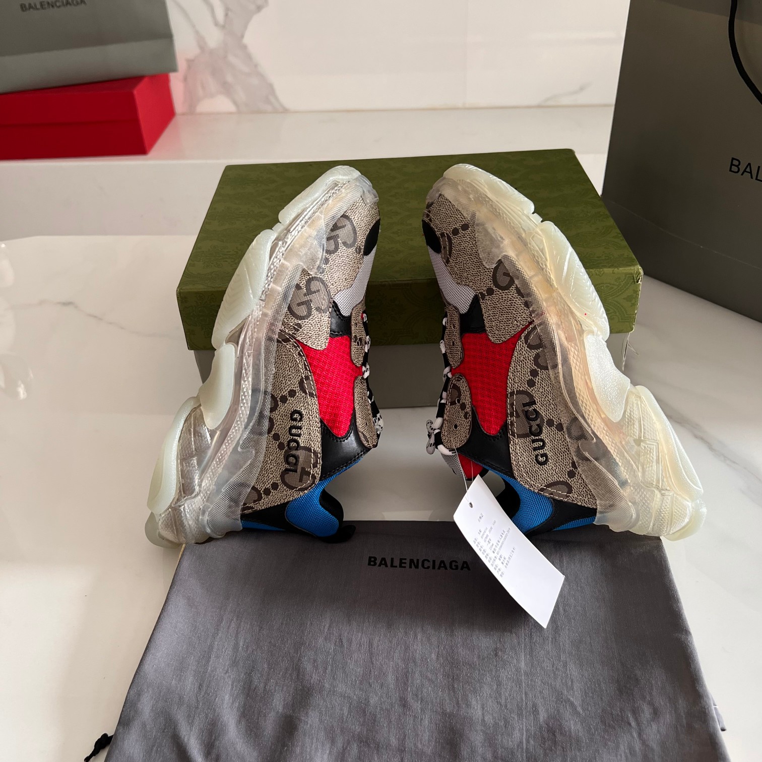 Balenciaga & Gucci Triple S Sneaker Unisex Size 35-45