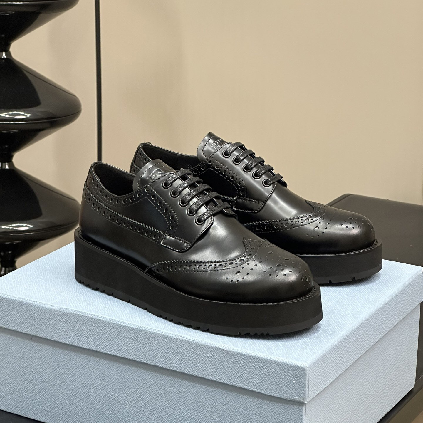 Prada Brushed leather derby Shoes Size 36-41