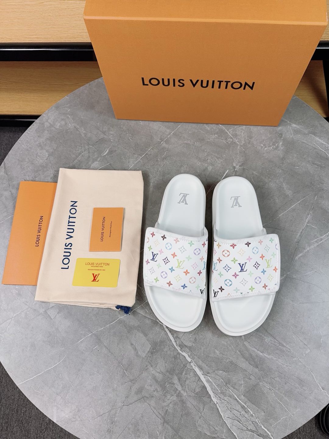 Louis Vuitton Pool Pillow Flat Comfort Slippers Size 36-46