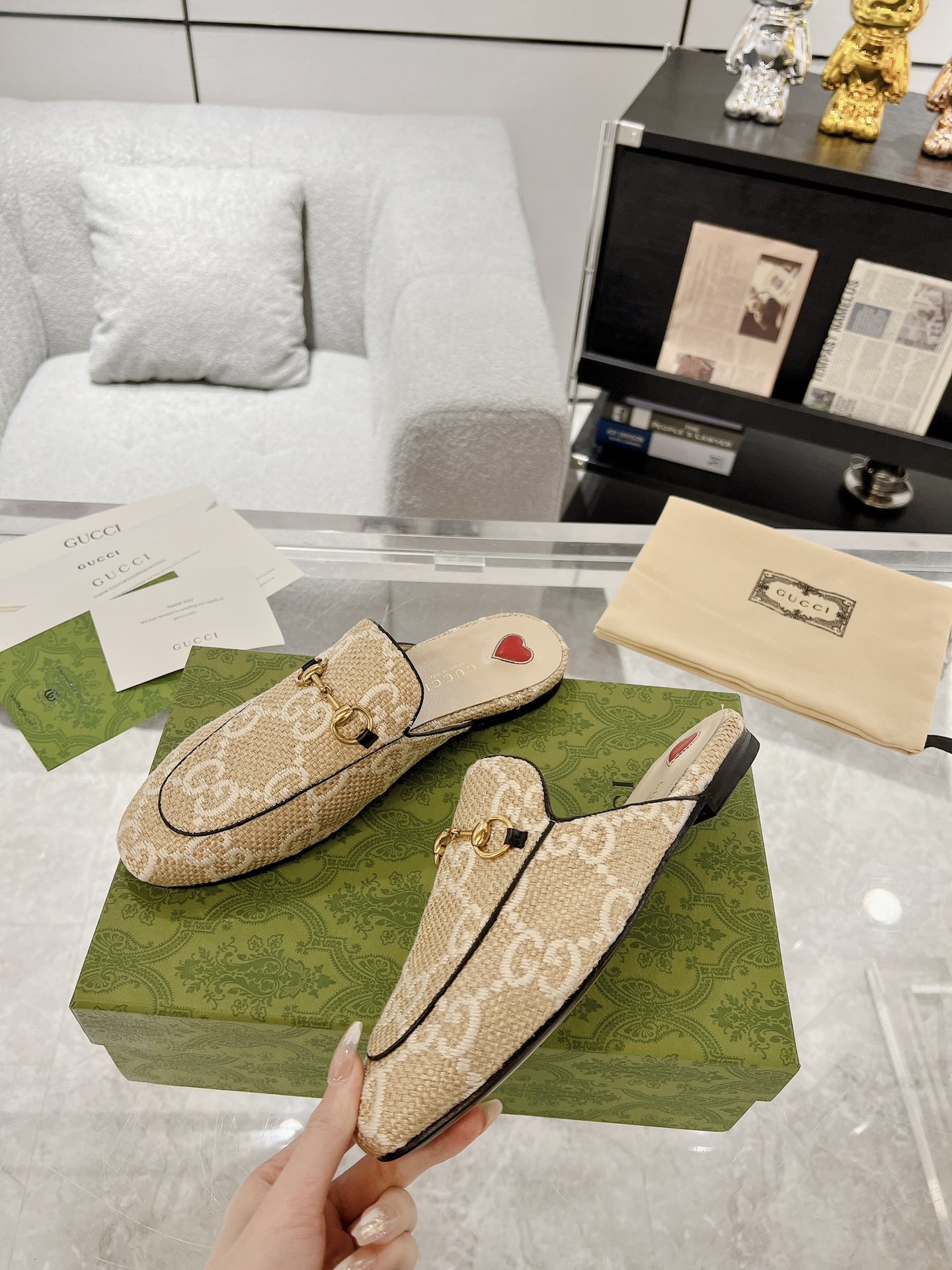 Gucci Princetown GG Slippers Size 35-40