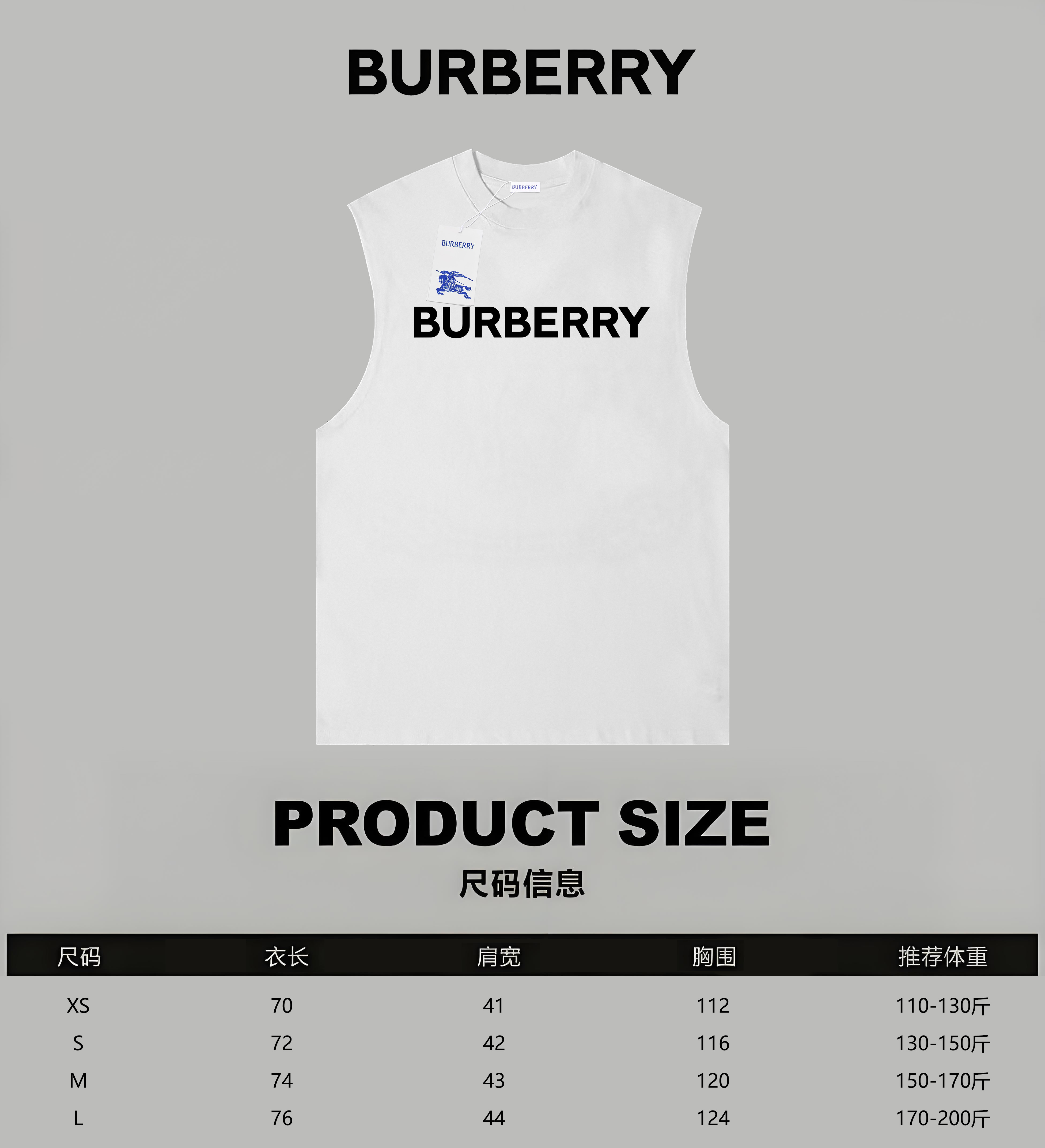 Burberry Cotton T Shirt Size XS-L