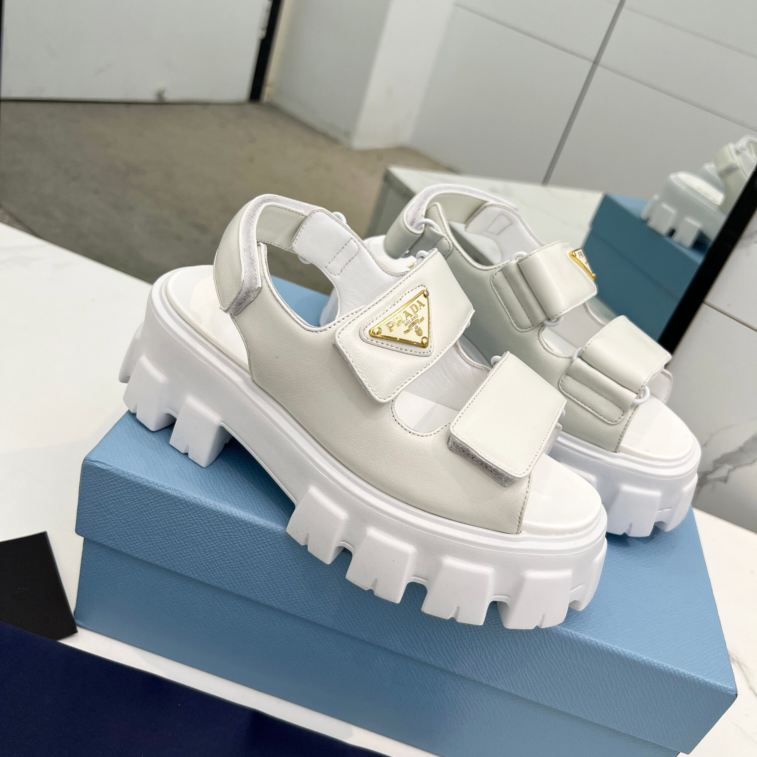 Prada 2024 New Monolith sandals Size 36-41