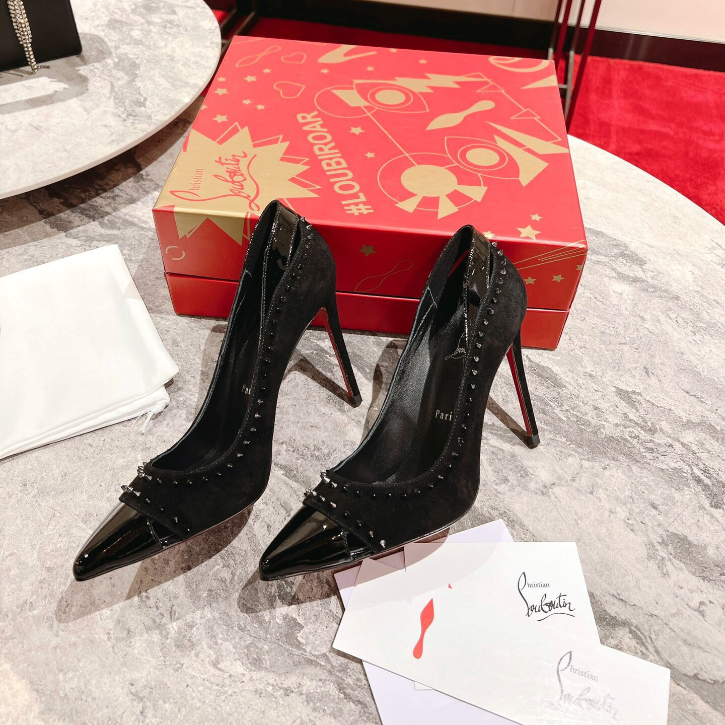 Christian Louboutin Duvette Spikes Pumps Size 35-41