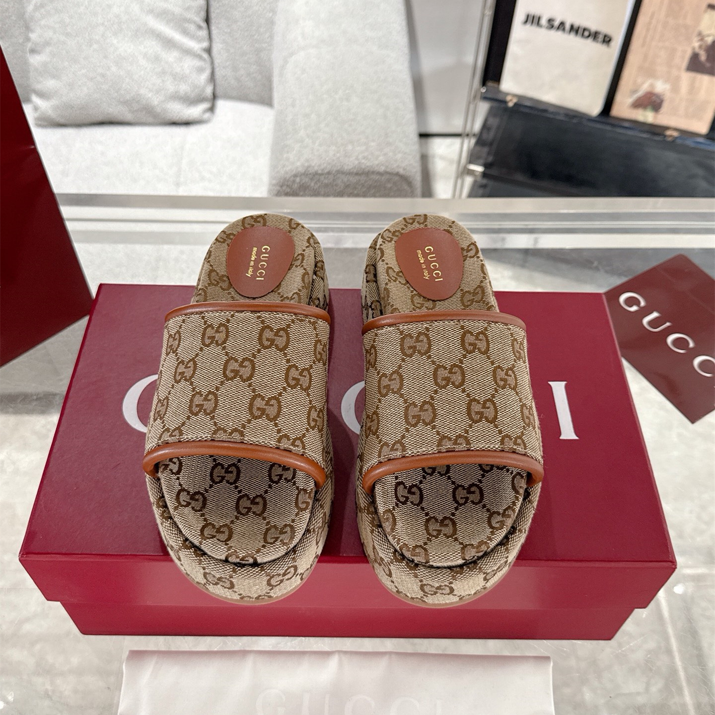 Gucci Platform Sandal Slippers Size 36-44