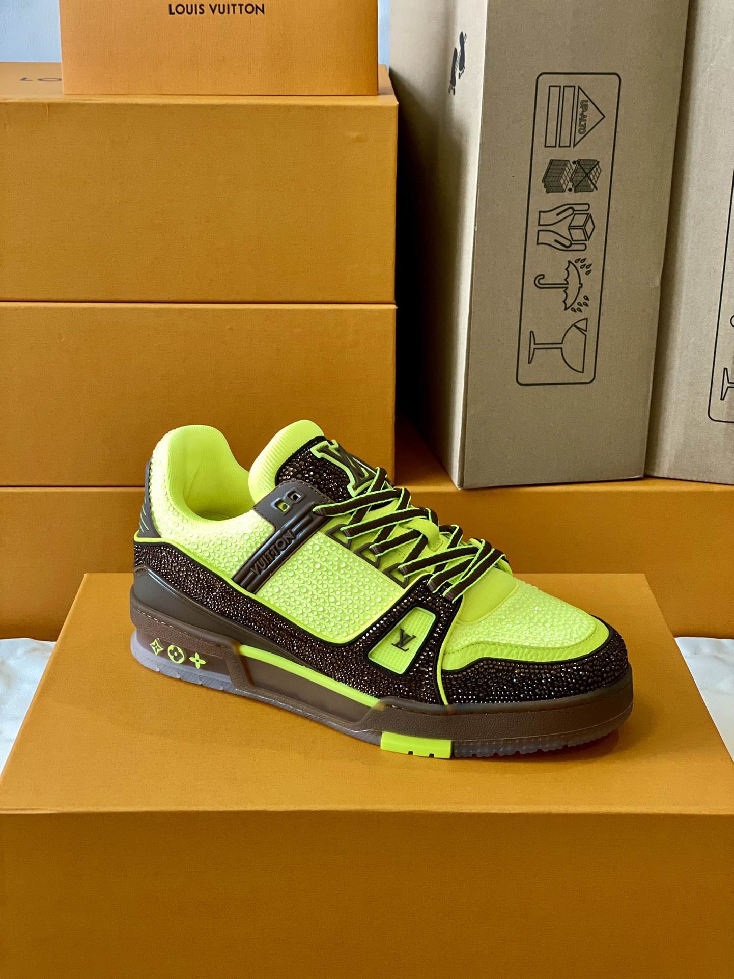 Louis Vuitton LV Trainer Diamond Sneaker Size 36-46