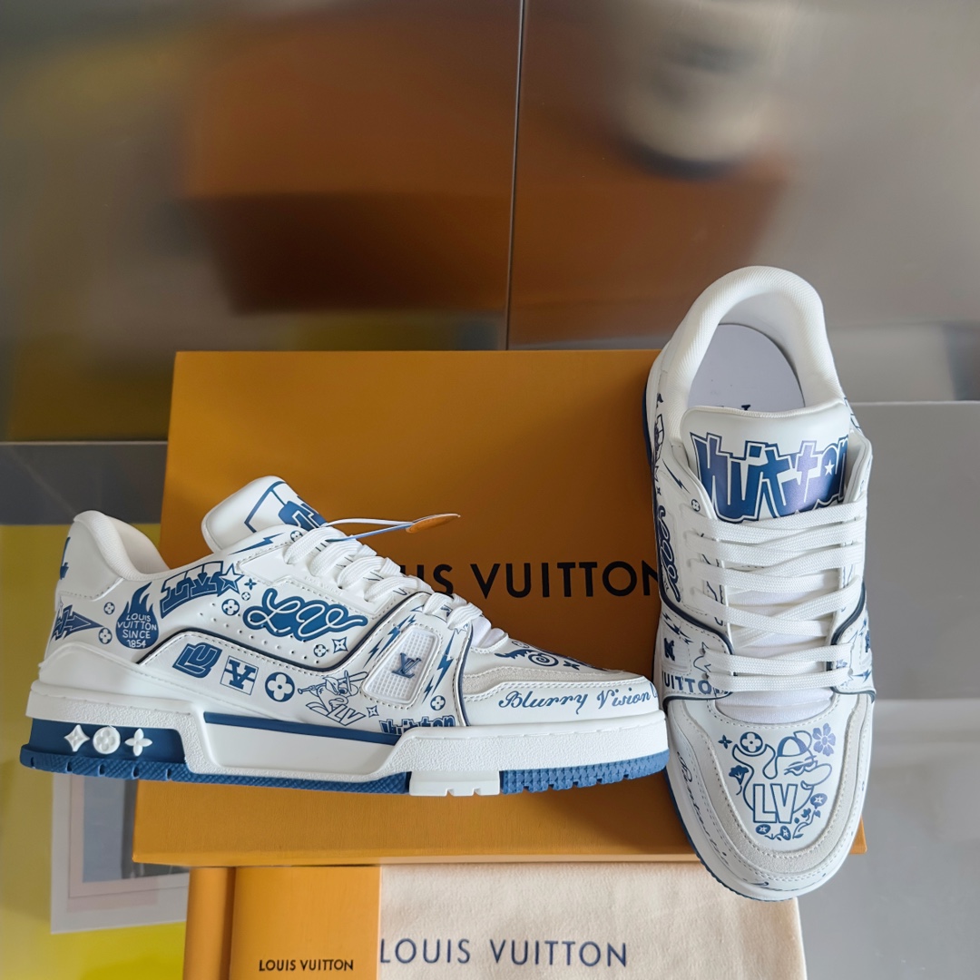 Louis Vuitton 2024New LV Trainer Sneaker Size 40-46
