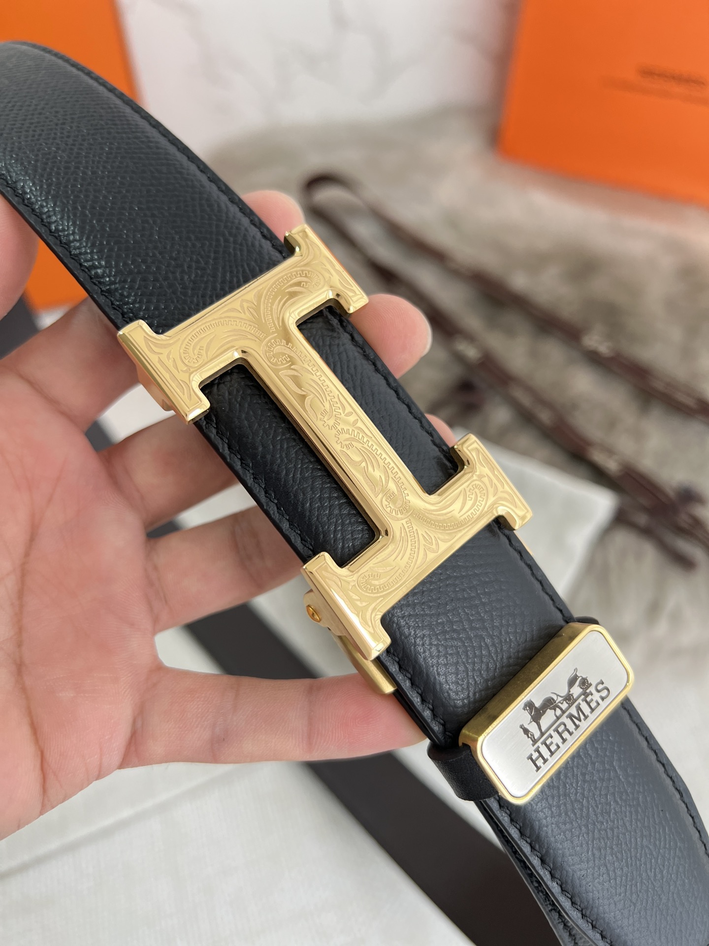 Hermes Men Belt Width 3.5cm