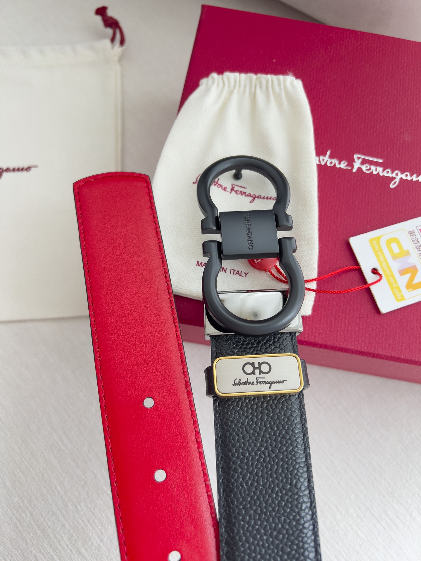 Ferragamo Men Belt Width 3.5cm
