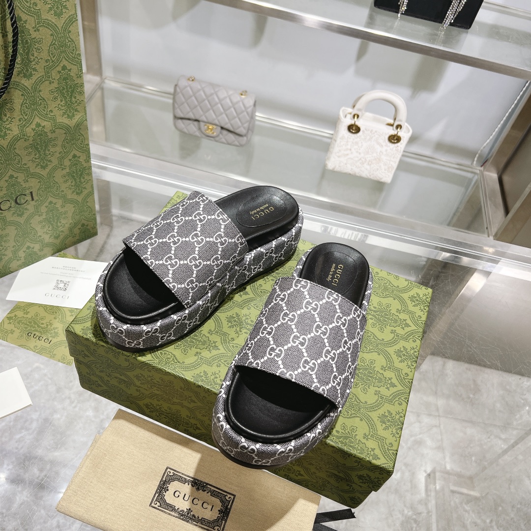 Gucci Platform Sandal Slippers Size 36-41
