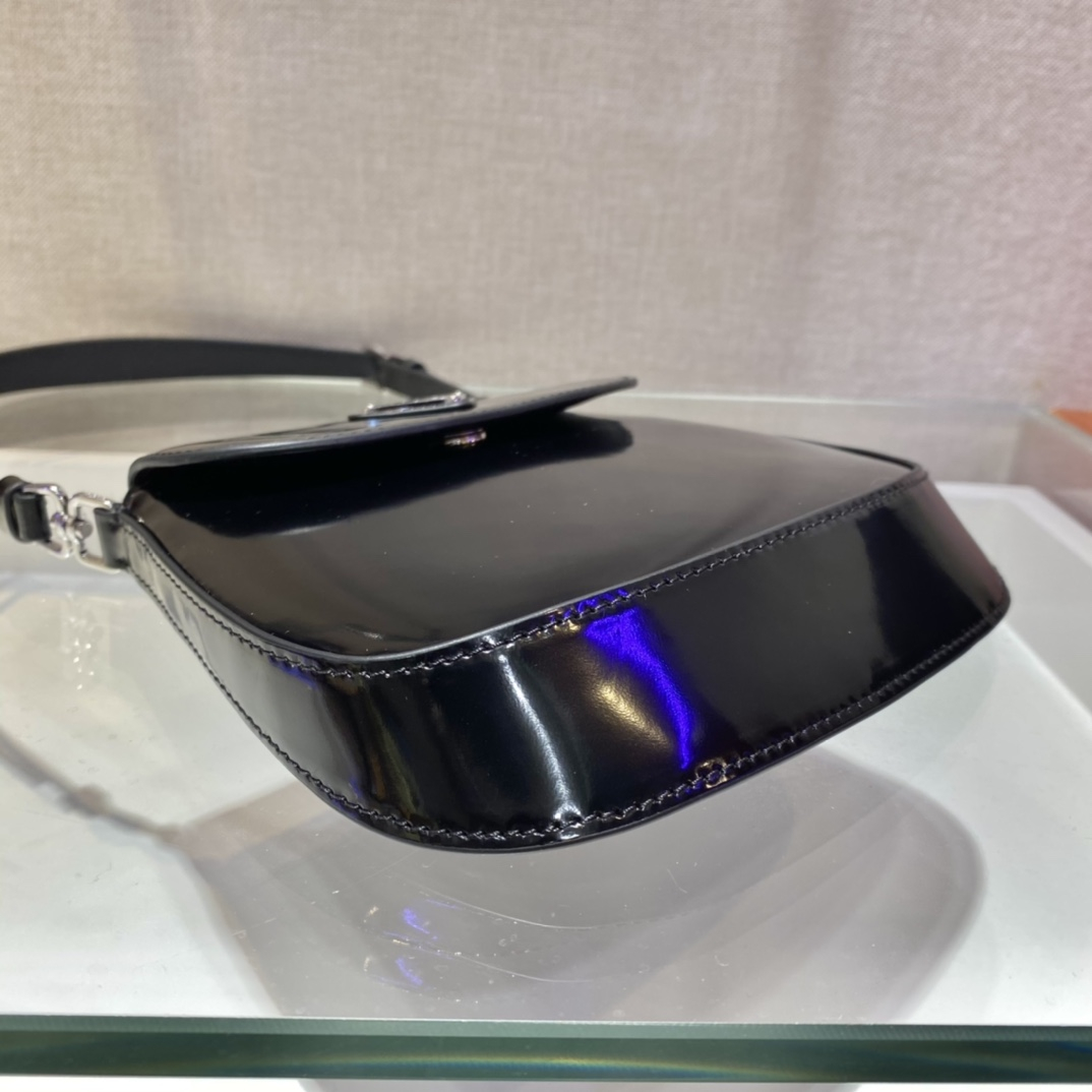 Prada 1BH188 Cleo brushed Leather Shoulder Bags Size 17*14.5*3cm