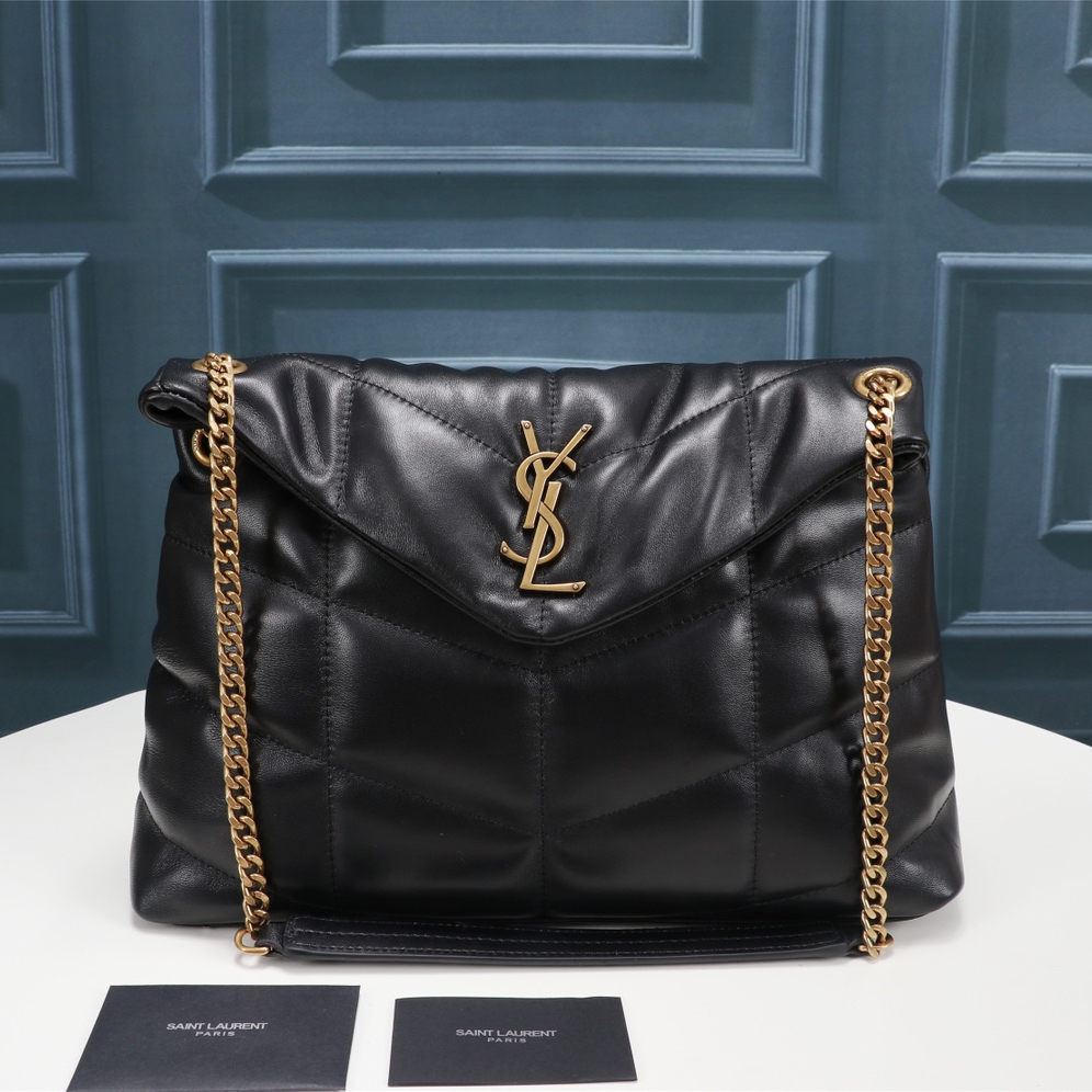 YSL Lou Lou Puffer Women Shoulder Bags Size 35*23*13cm