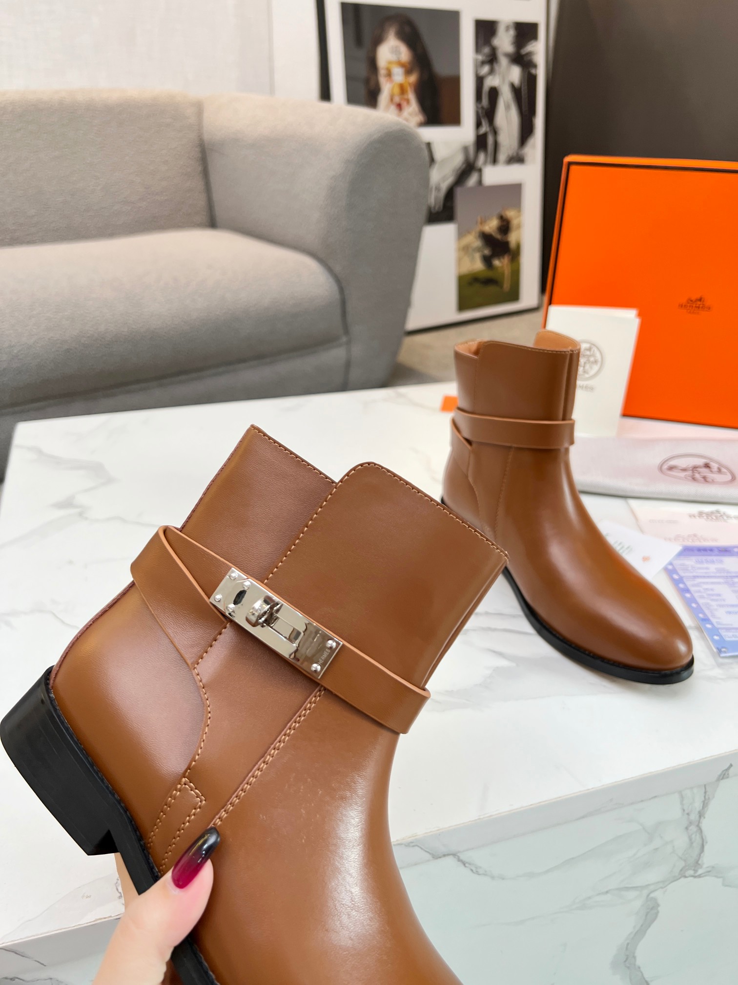Hermes Women Kelly Boots Size 36-41