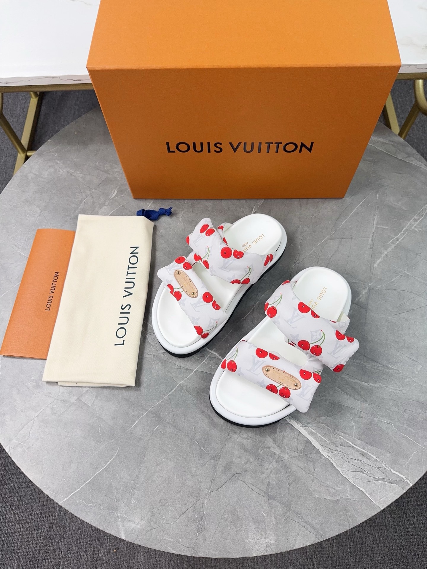 Louis Vuitton Pool Pillow Flat Comfort Slippers Size 36-46