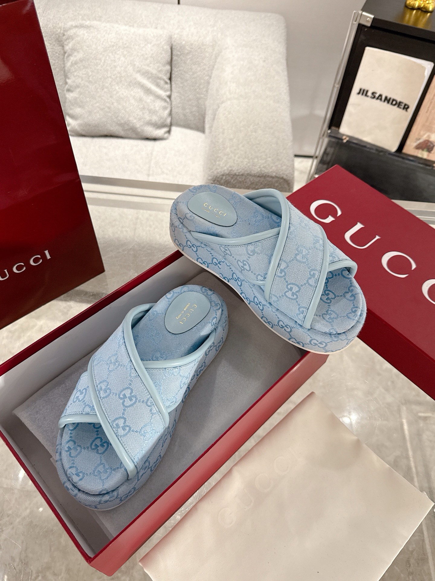 Gucci Platform Sandal Slippers Size 36-44