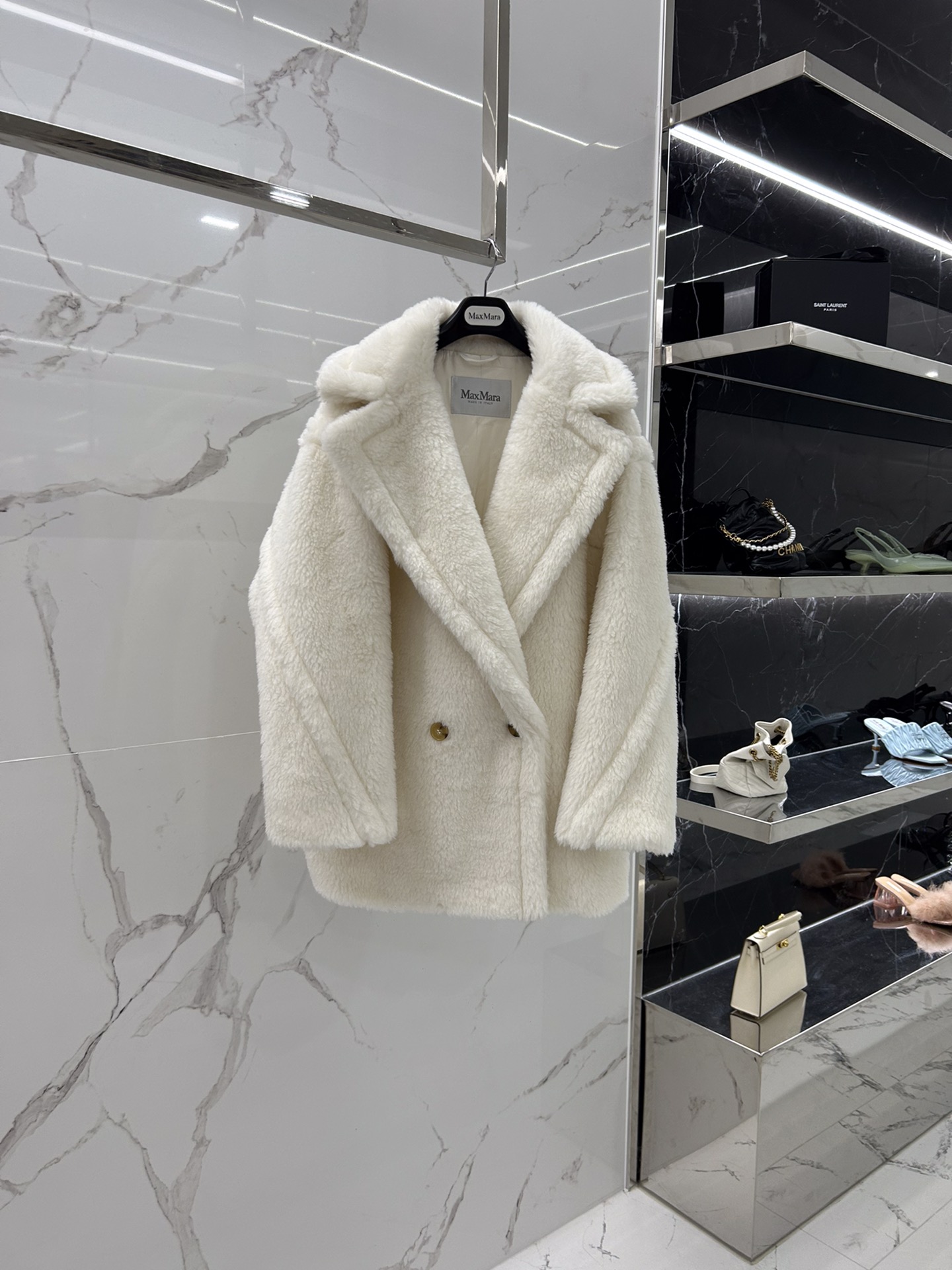 Max Mara Teddy fur Short coat Size XS-M