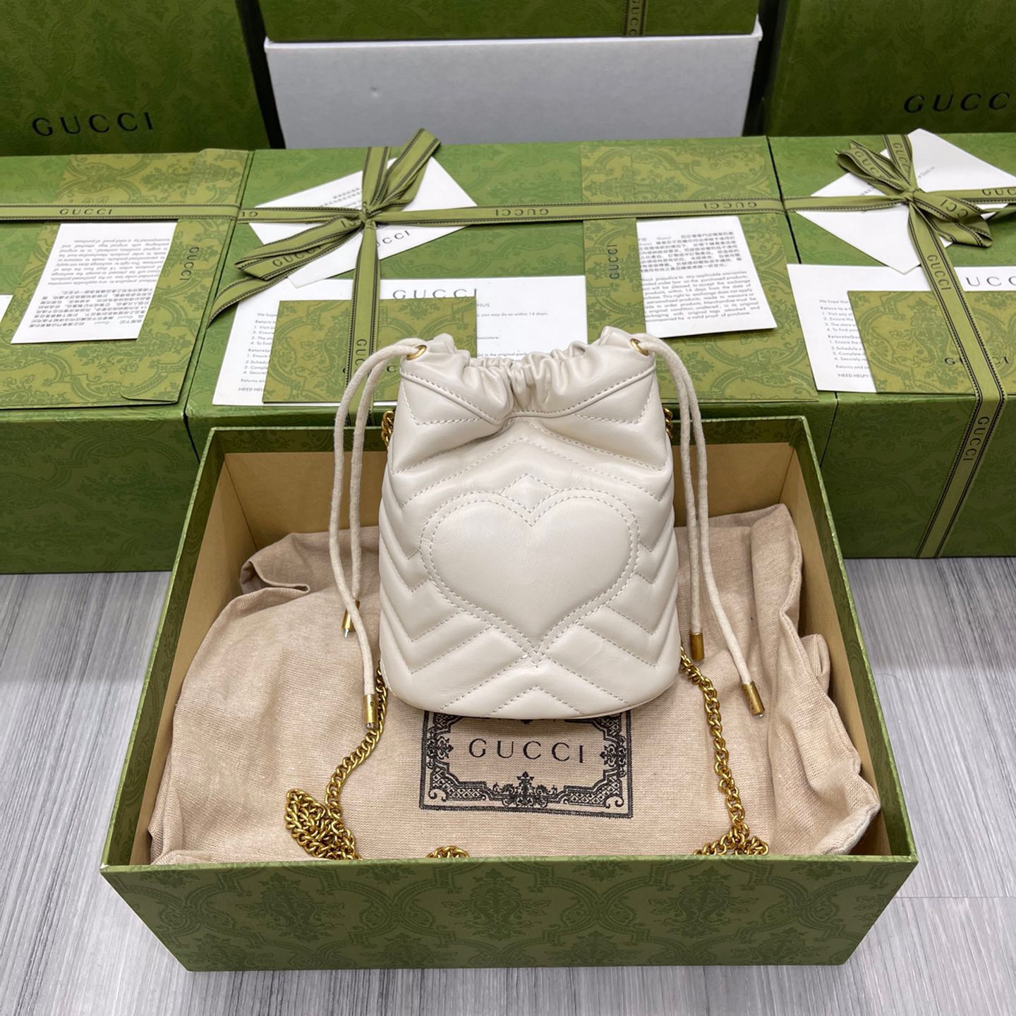 Gucci GG Marmont Bucket Bags For Women Size 17*13cm