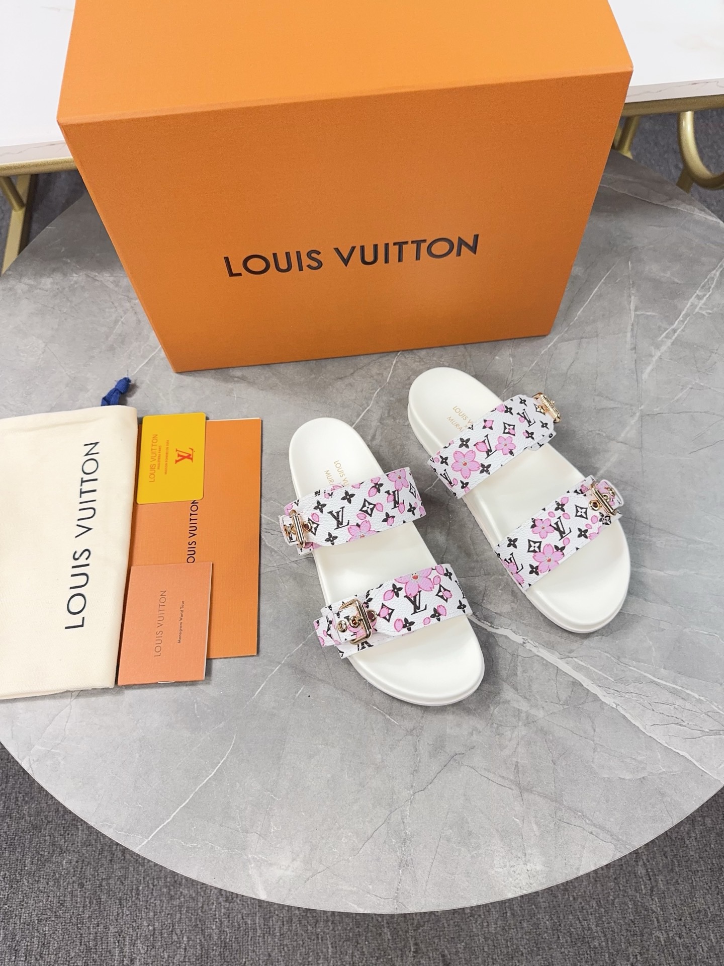 Louis Vuitton Pool Pillow Flat Comfort Slippers Size 36-46