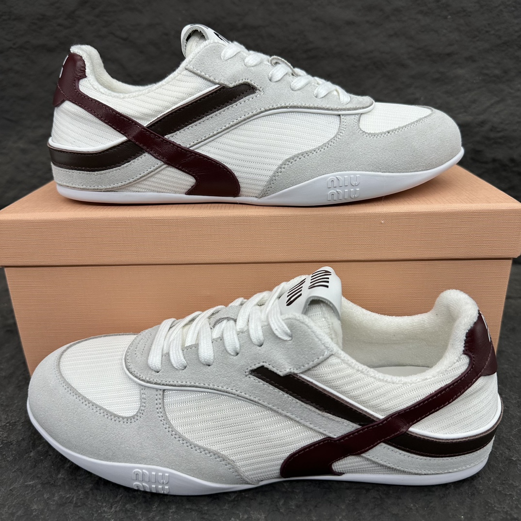 MiuMiu Suede leather and fabric Sneaker Size 35-40