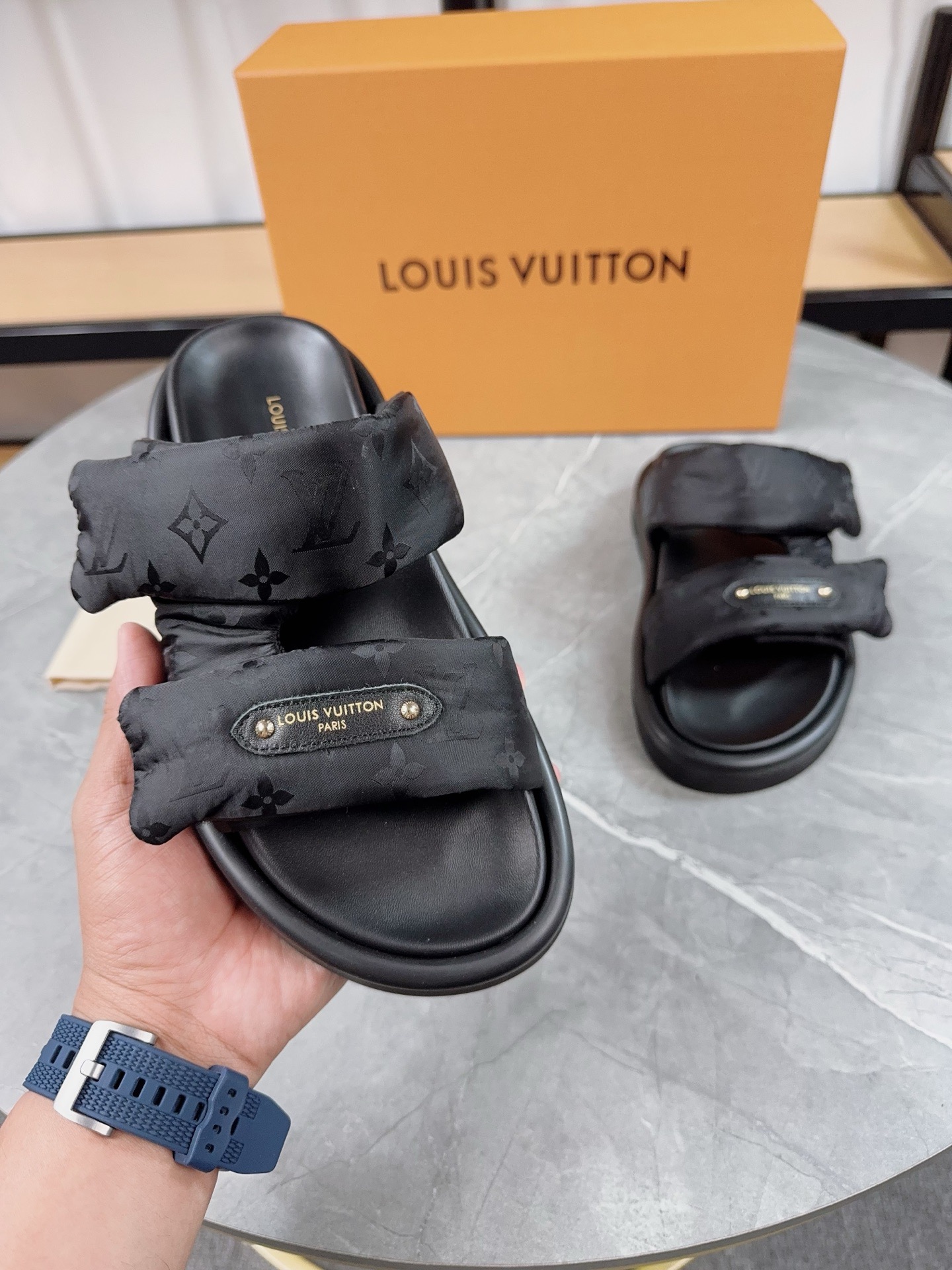 Louis Vuitton Pool Pillow Flat Comfort Slippers Size 36-46