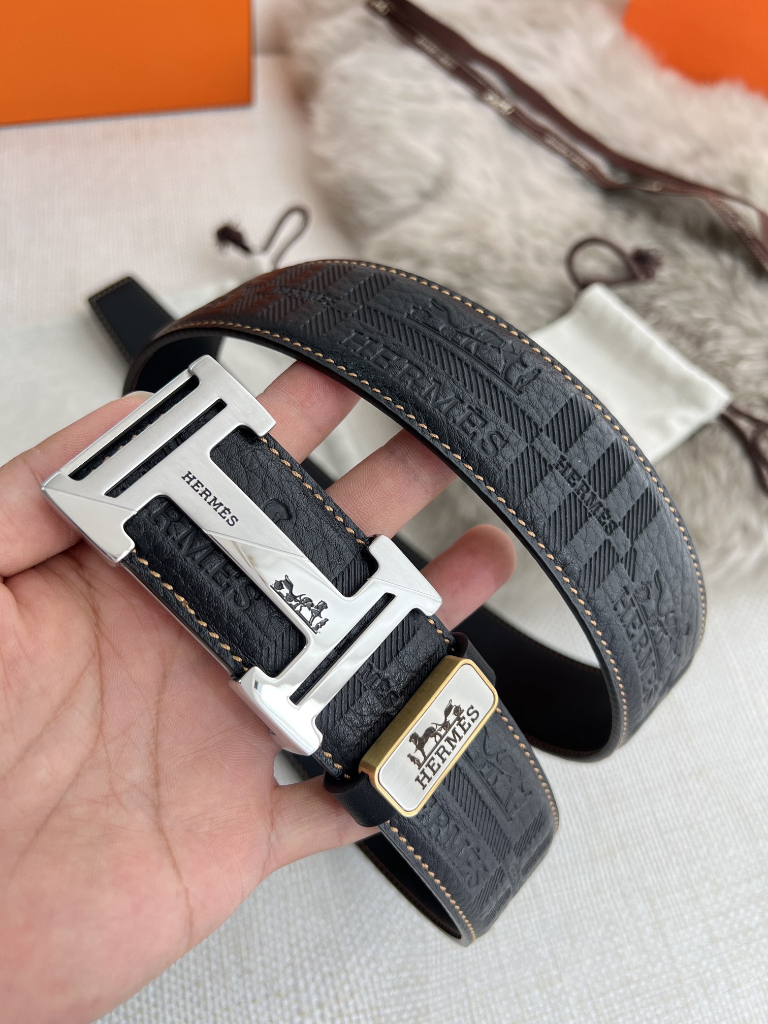 Hermes Men Belt Width 3.8cm