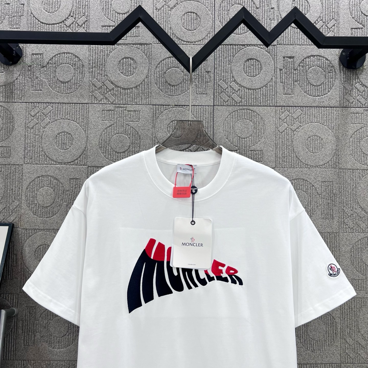 Moncler T Shirt  Embroider Logo Size XS-L