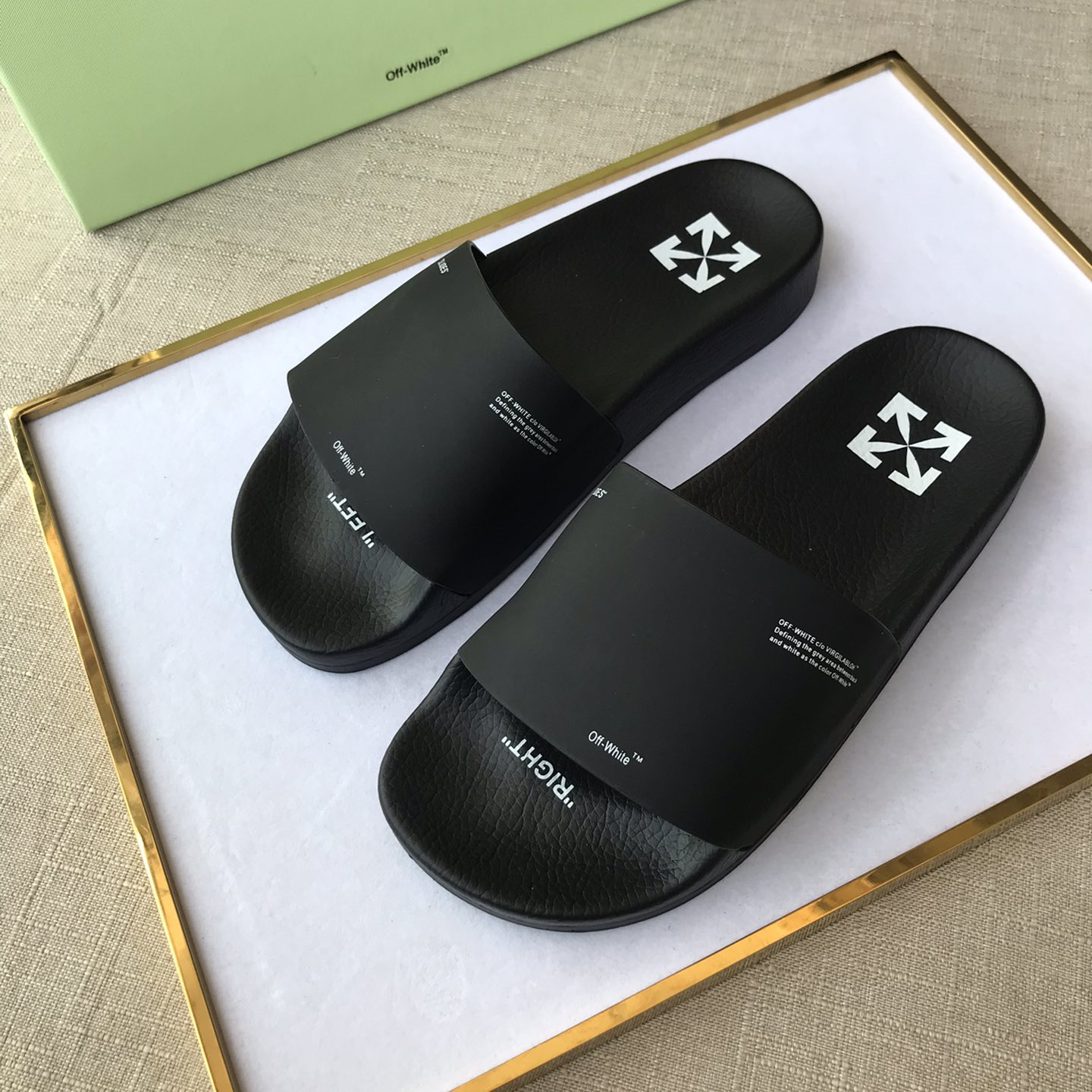 OFF White Mens Women Sandals Gr. 36-46