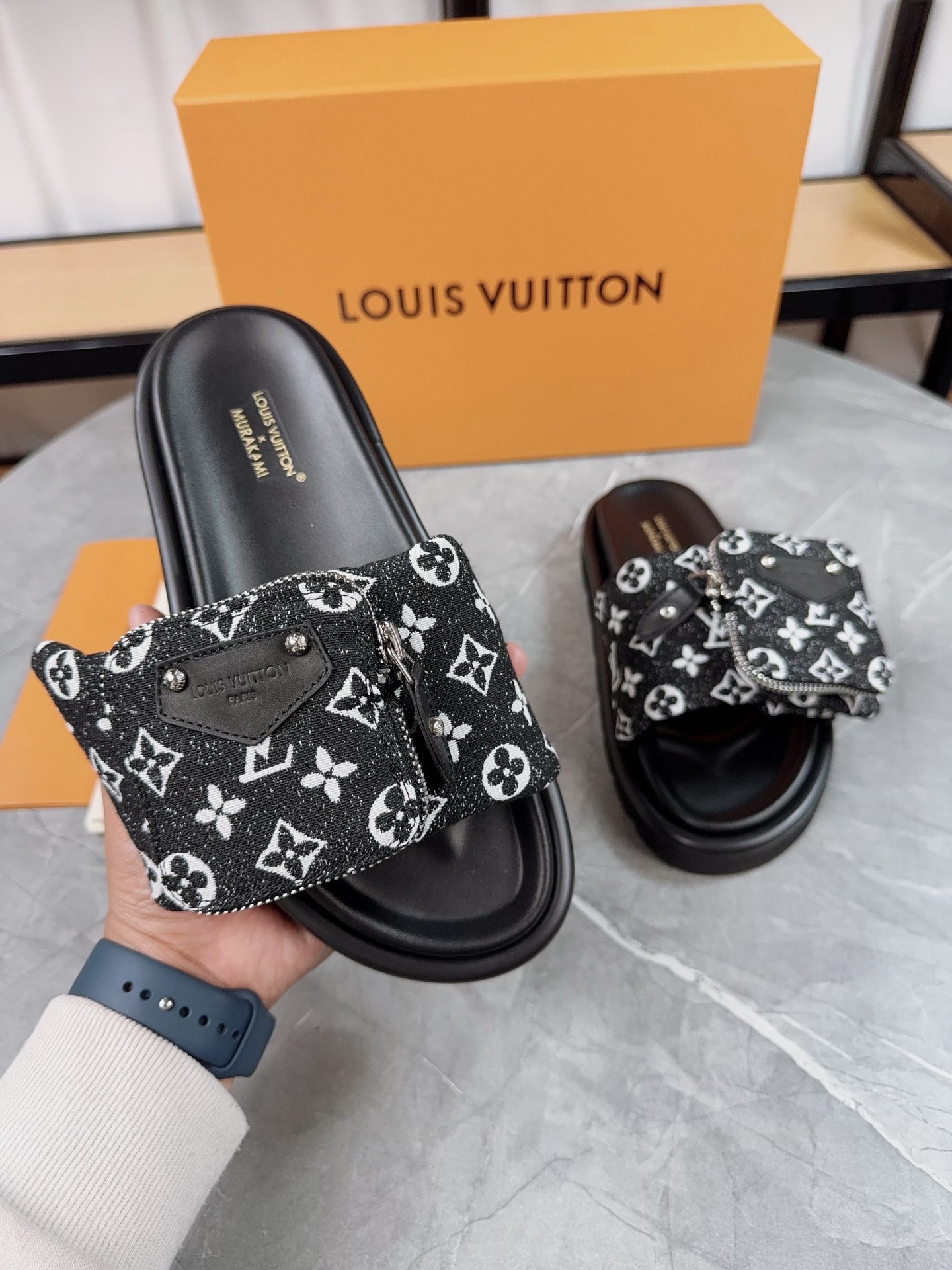 Louis Vuitton Pool Pillow Flat Comfort Slippers Size 36-46