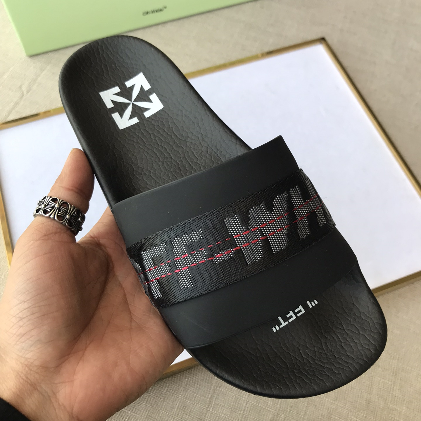 OFF White Mens Women Sandals Gr. 36-46