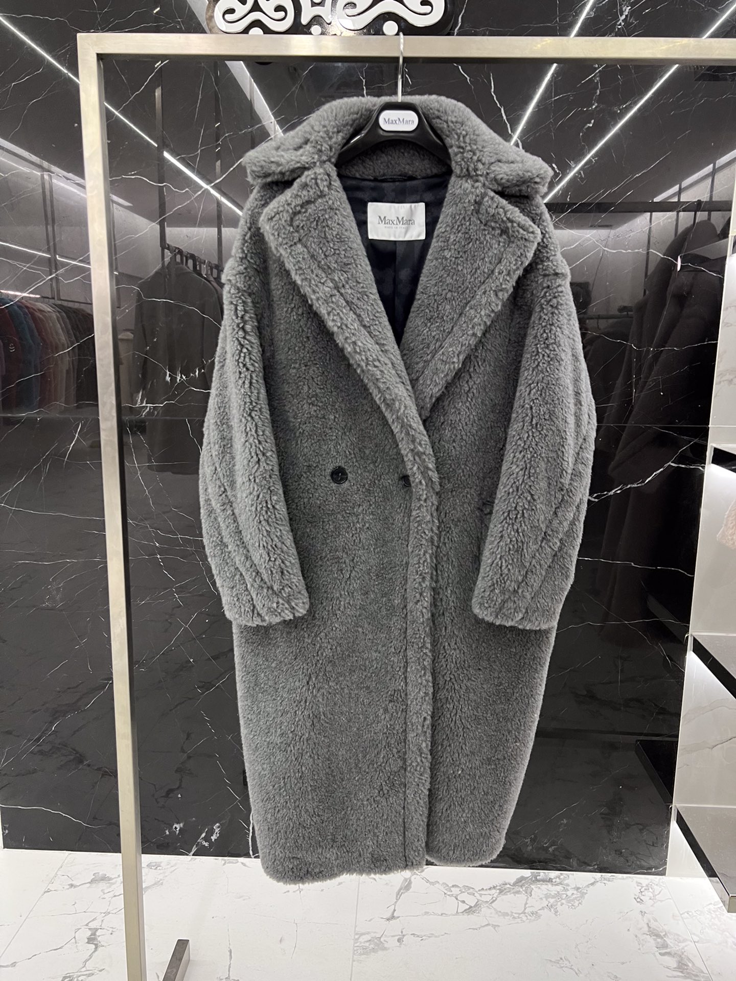 Max Mara Teddy fur long coat Size XS-M