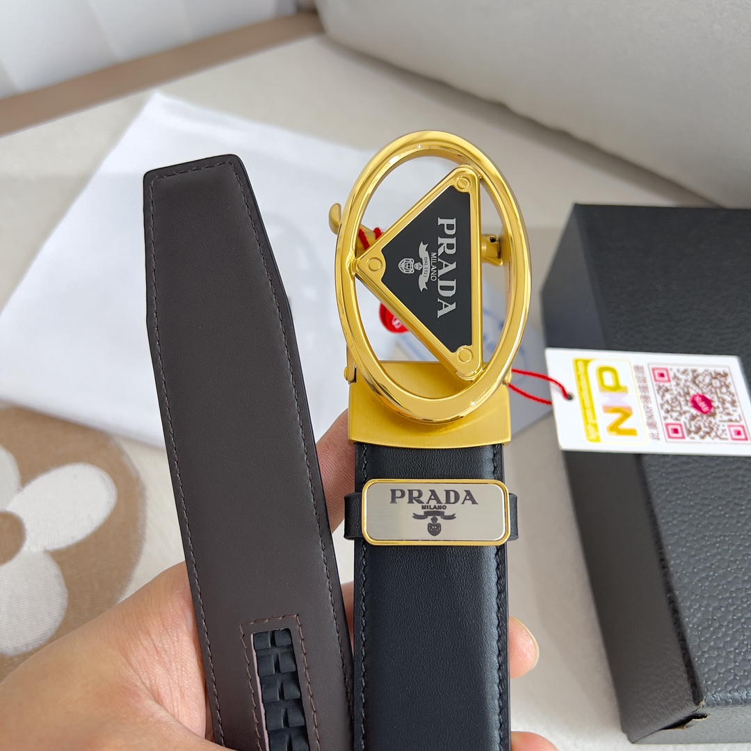 Prada Men Belt Width 3.5cm