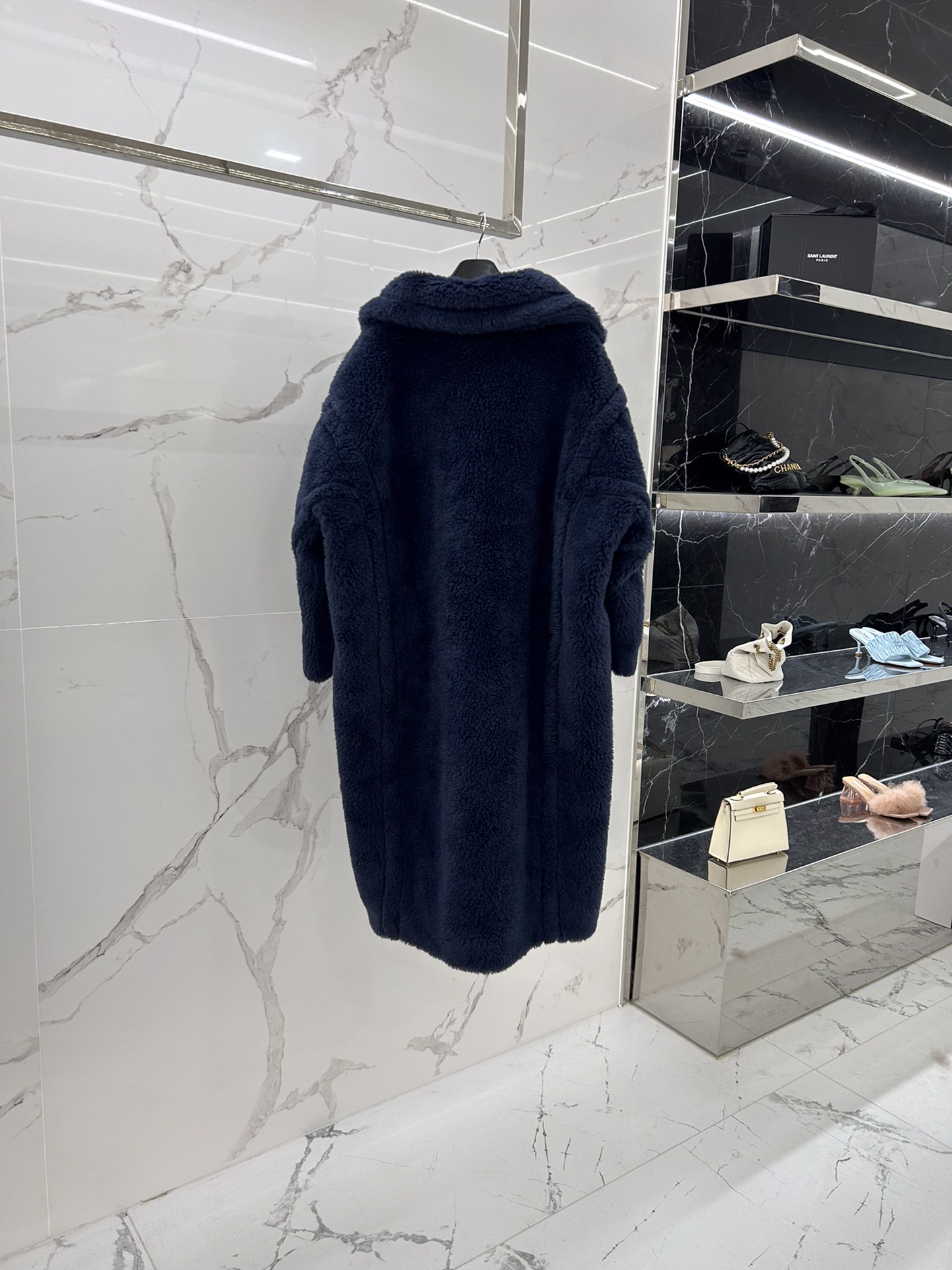 Max Mara Teddy fur long coat Size XS-M