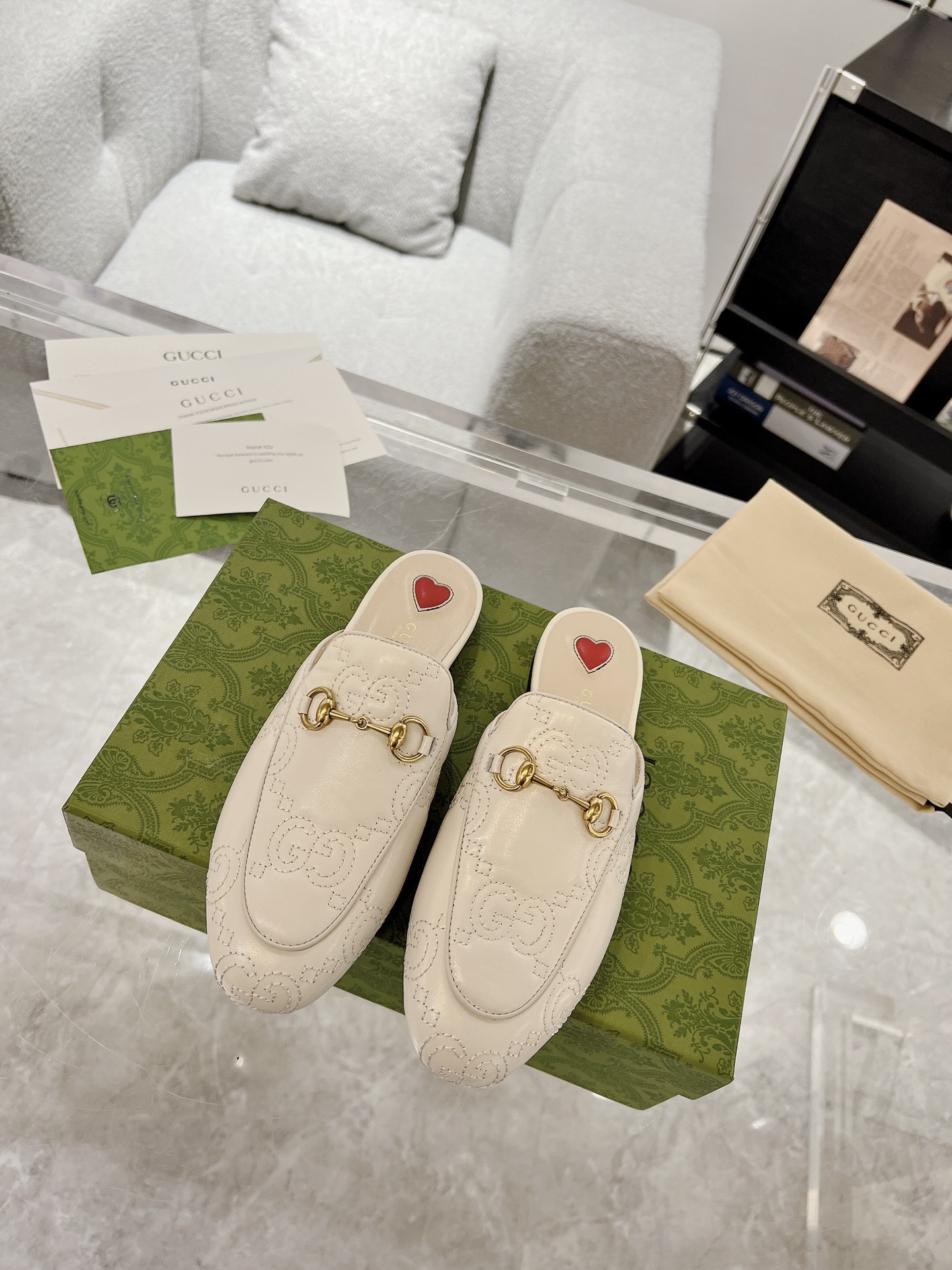 Gucci Princetown GG Slippers Size 35-40