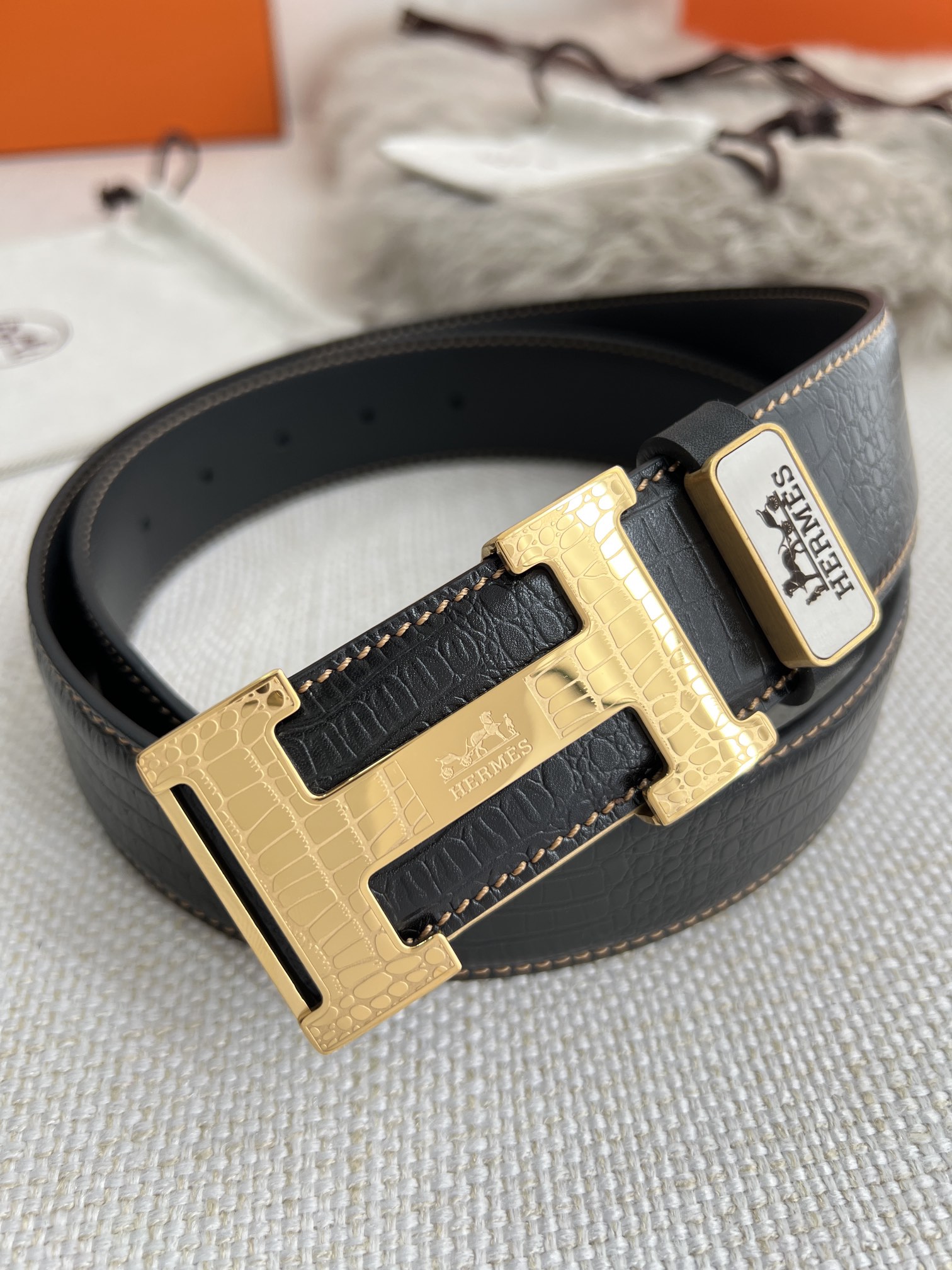 Hermes Men Belt Width 3.8cm