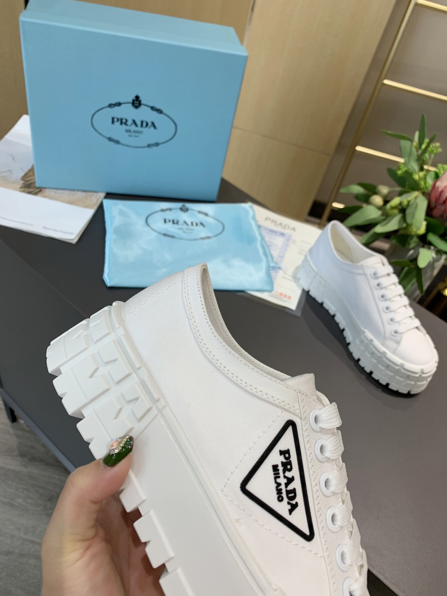 Prada 2024 New Double Wheel Re-Nylon gabardine Sneaker Size 36-41