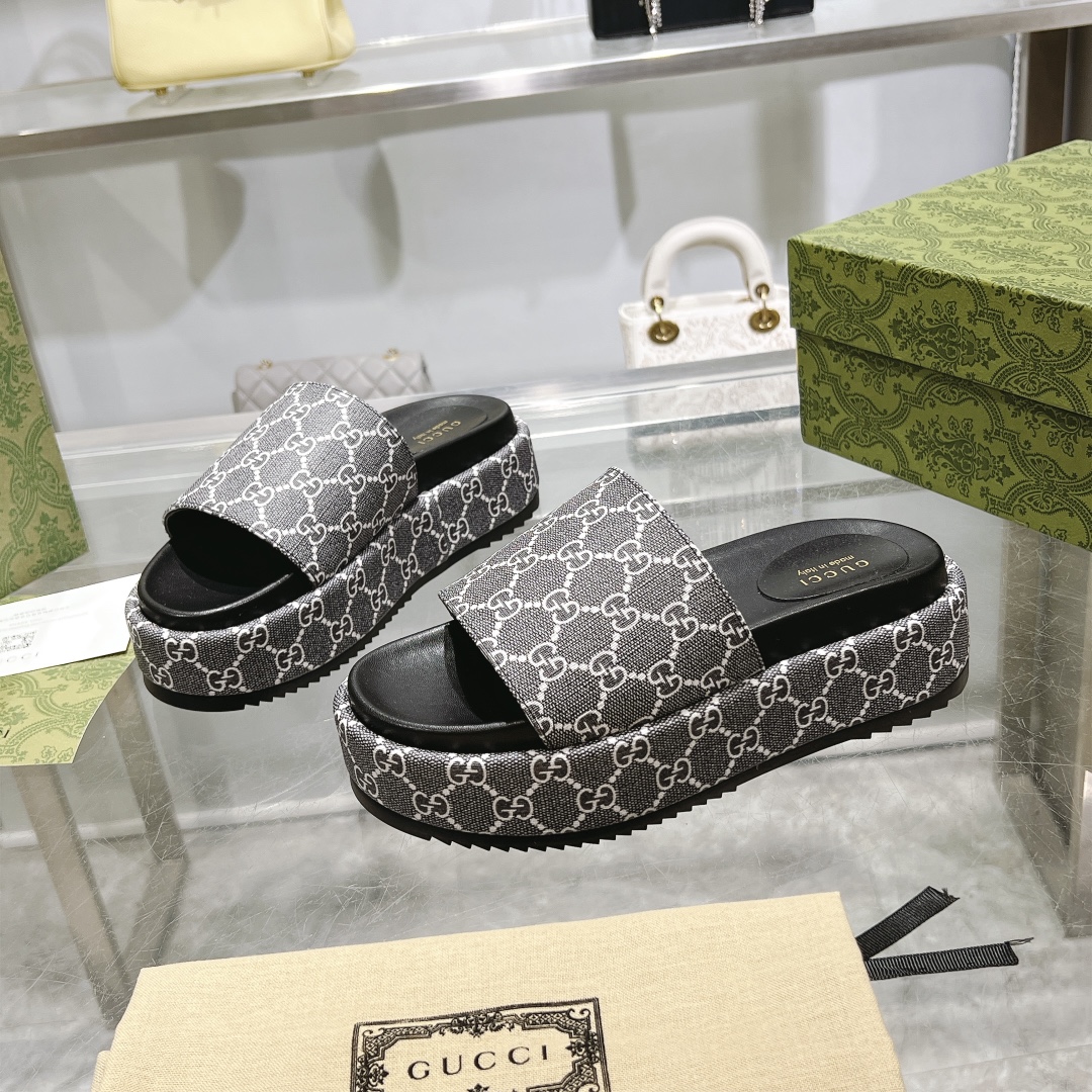 Gucci Platform Sandal Slippers Size 36-41