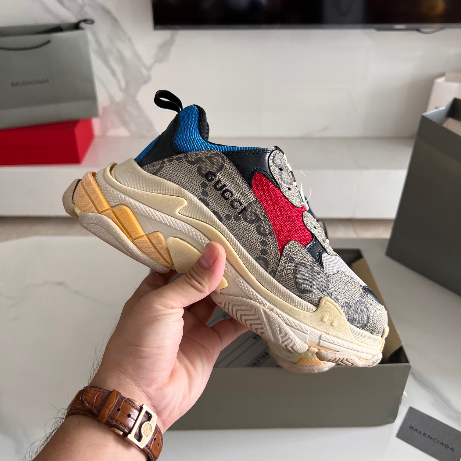 Balenciaga & Gucci Triple S Sneaker Unisex Size 35-45