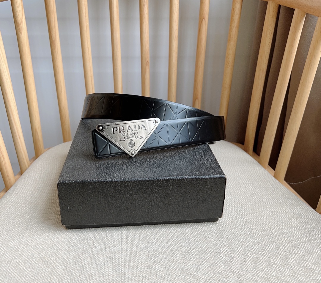 Prada Men Belt Width 3.5cm