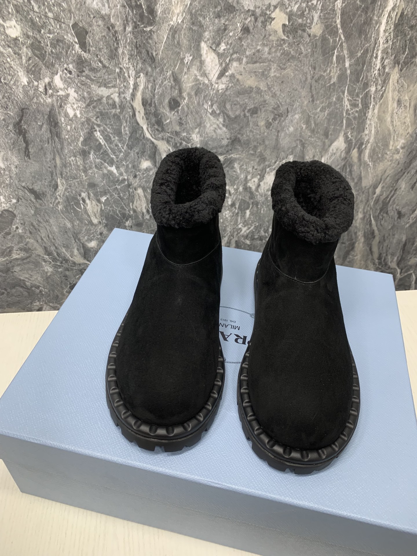 Prada Women Snow Boots Black Size 36-41