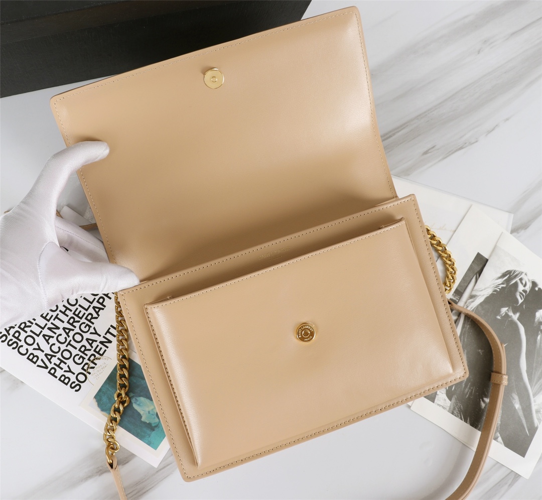 YSL Medium Sunset Women Shoulder Bags Size 25*18*5cm