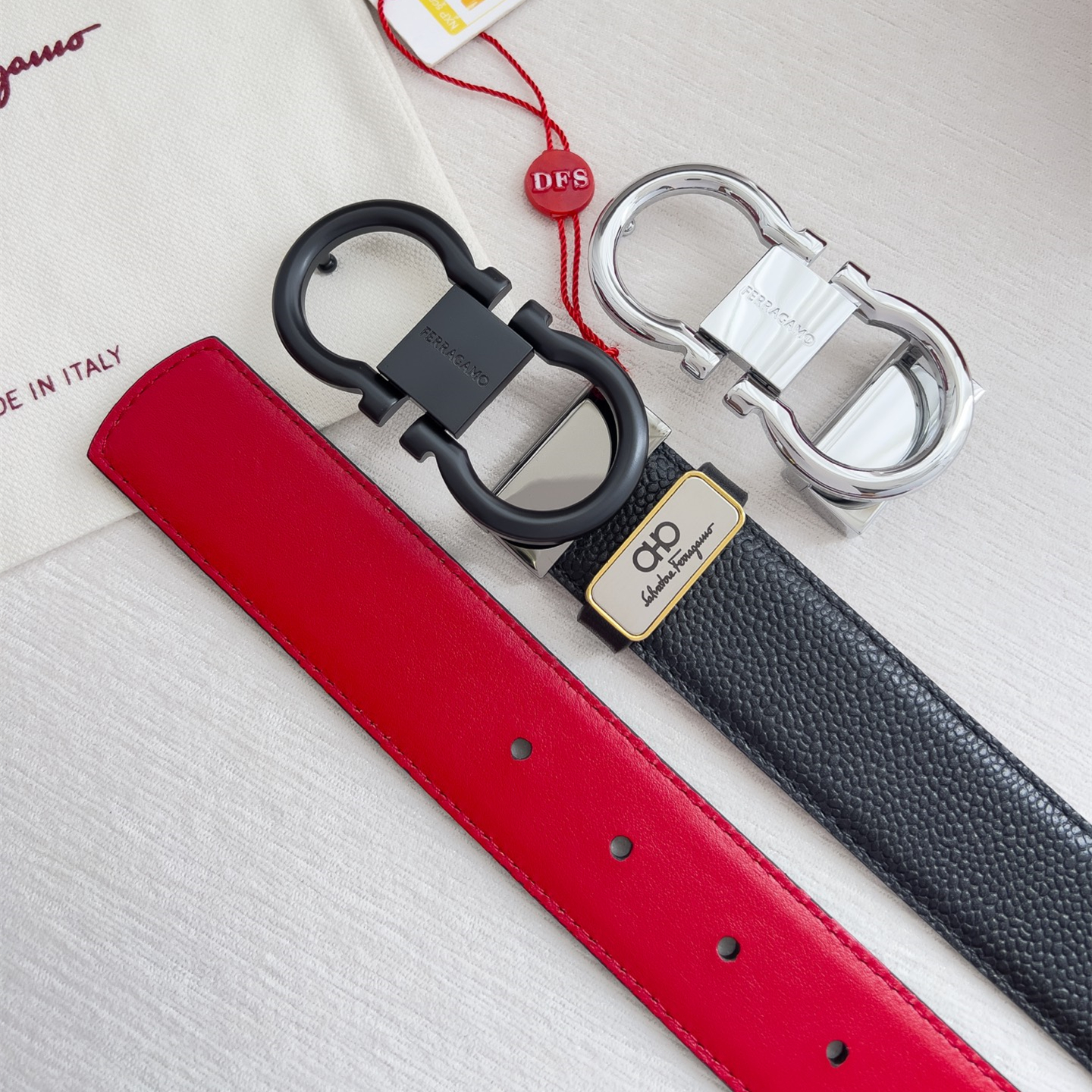 Ferragamo Men Belt Width 3.5cm